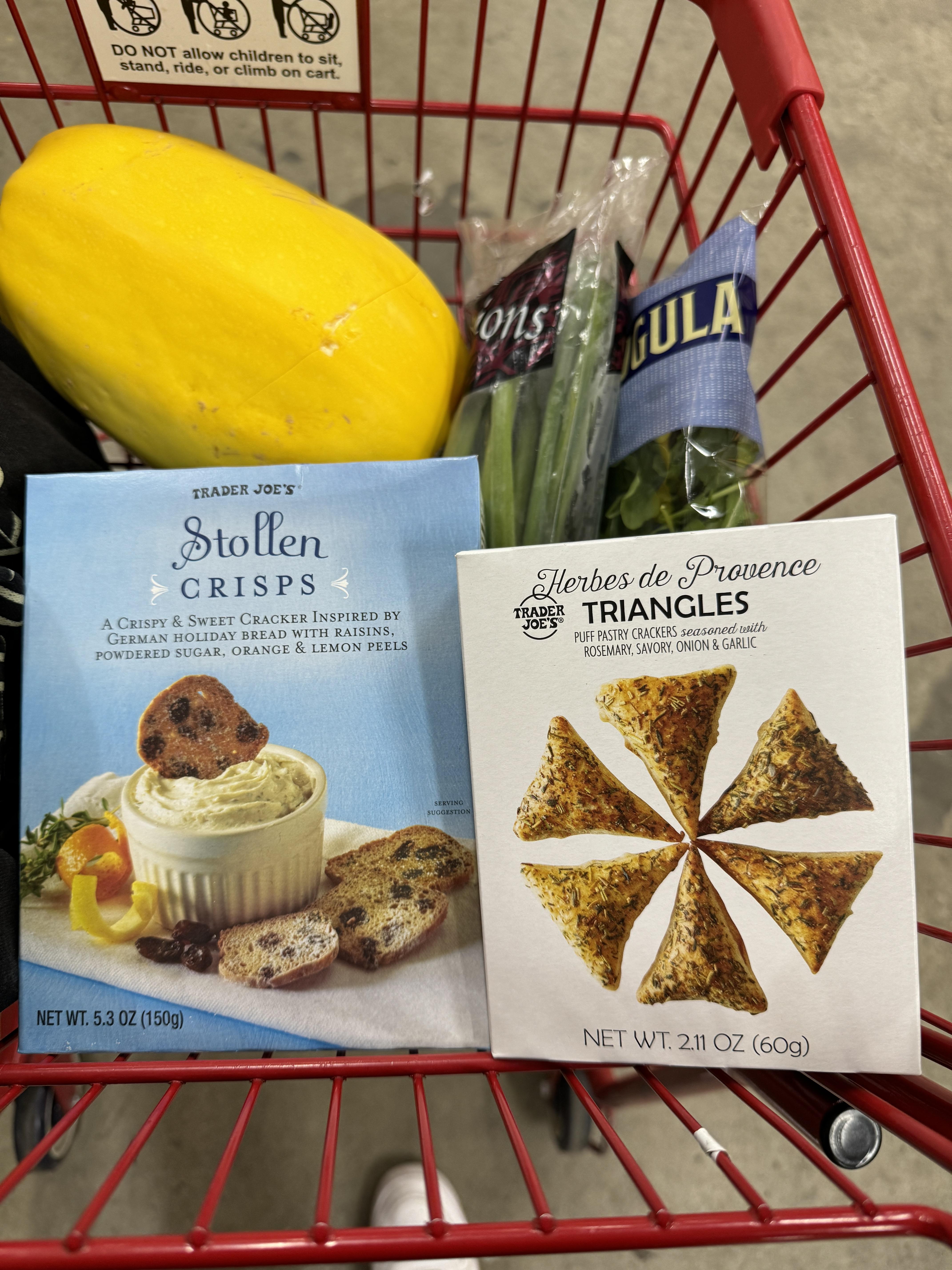 Two new crackers Stollen Crisps and Herbs de Provence Triangles r
