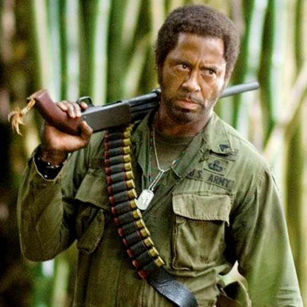 Picture of a brave African American soldier during Vietnam War, 1969