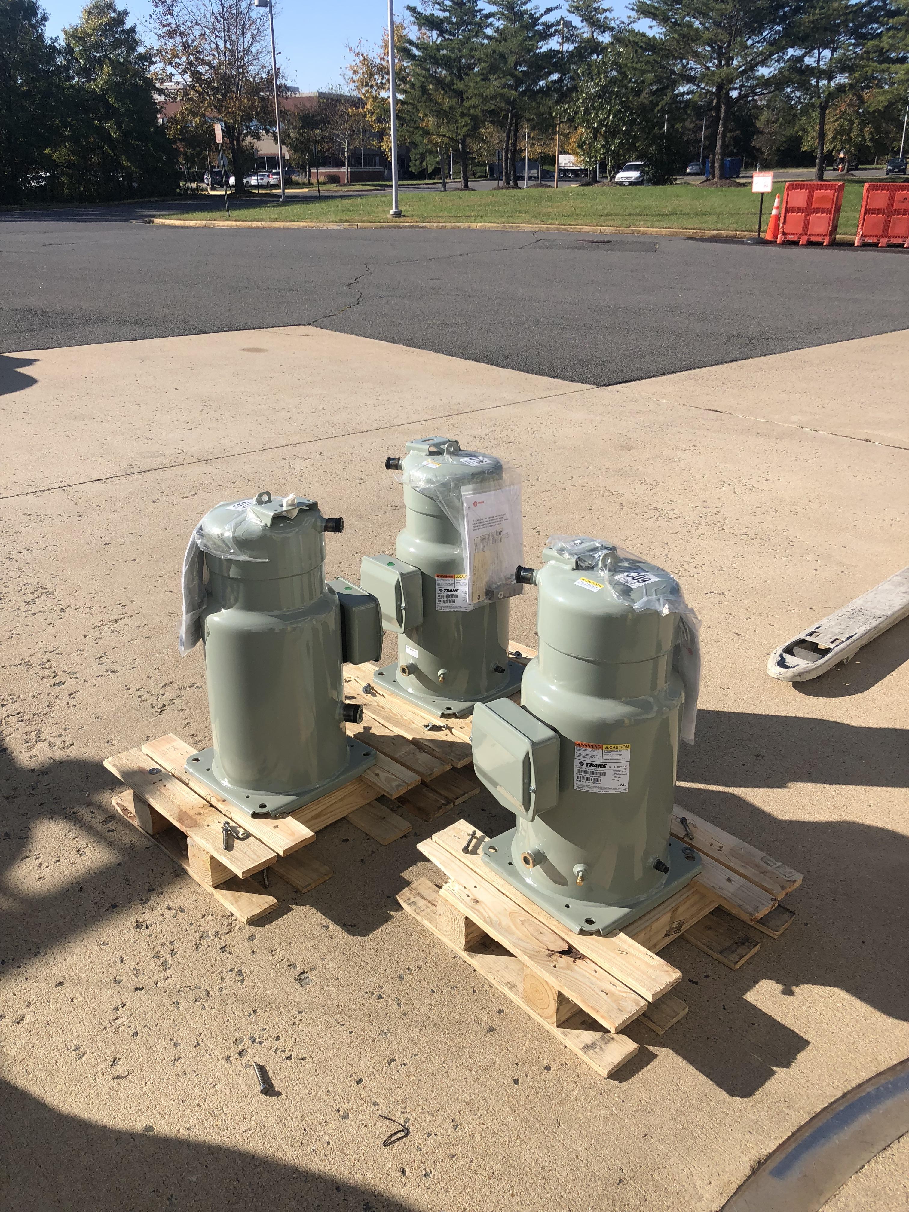 45 tons worth of compressor going in today... 1 1/8” discharge and 1 5/