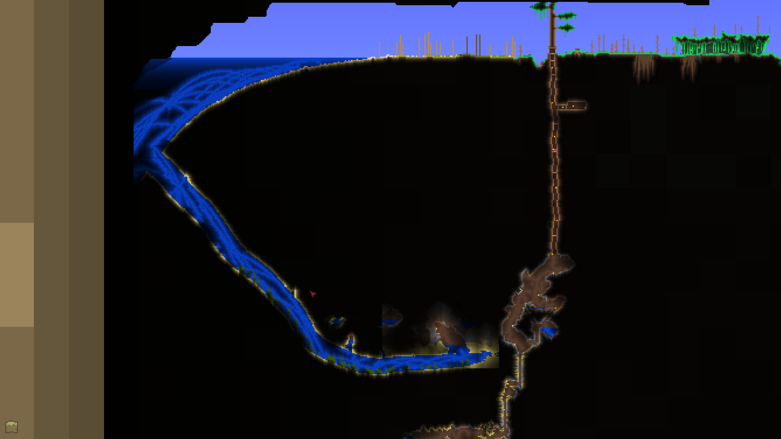 A cave at the bottom of my ocean, didn't see any mention of it in the