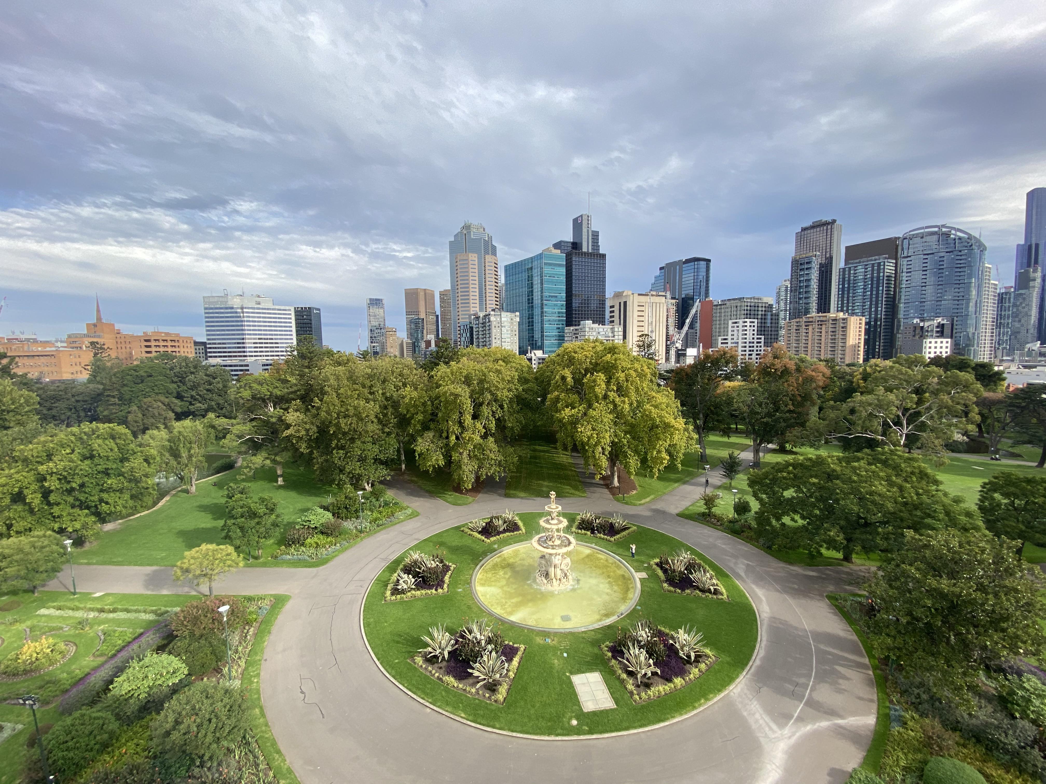 Carlton gardens from Royal Exhibition Building r/melbourne