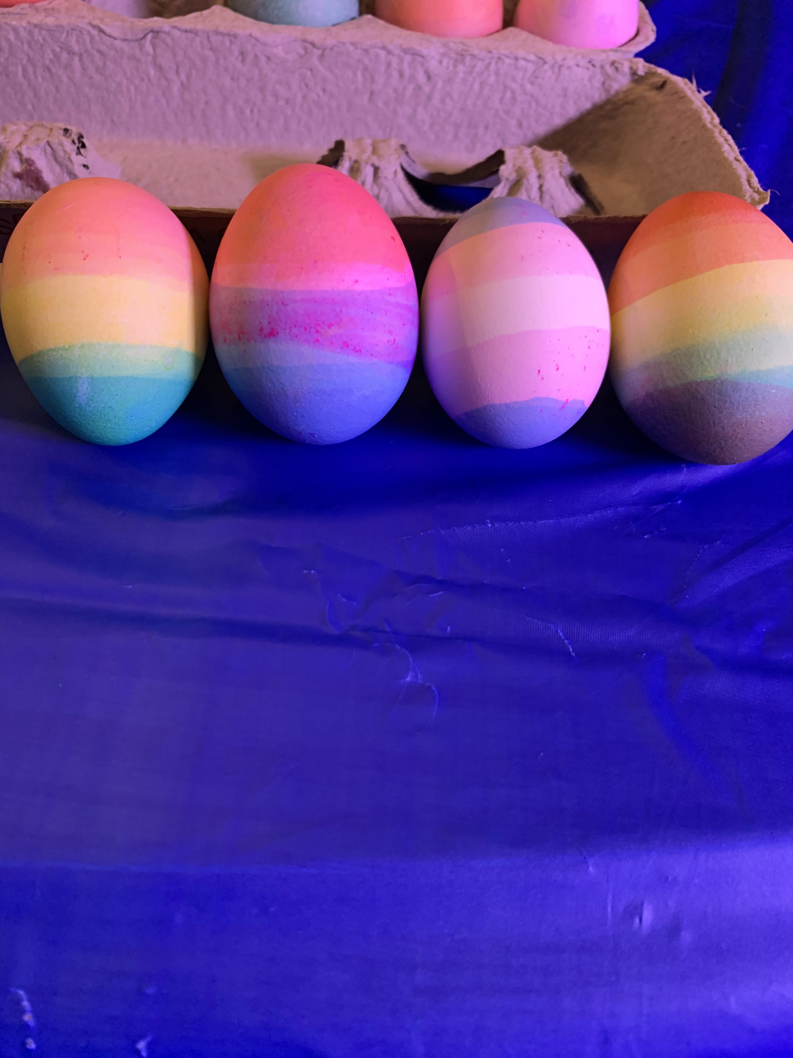 My mom is homophobic and forced me to decorate eggs this years soooo I