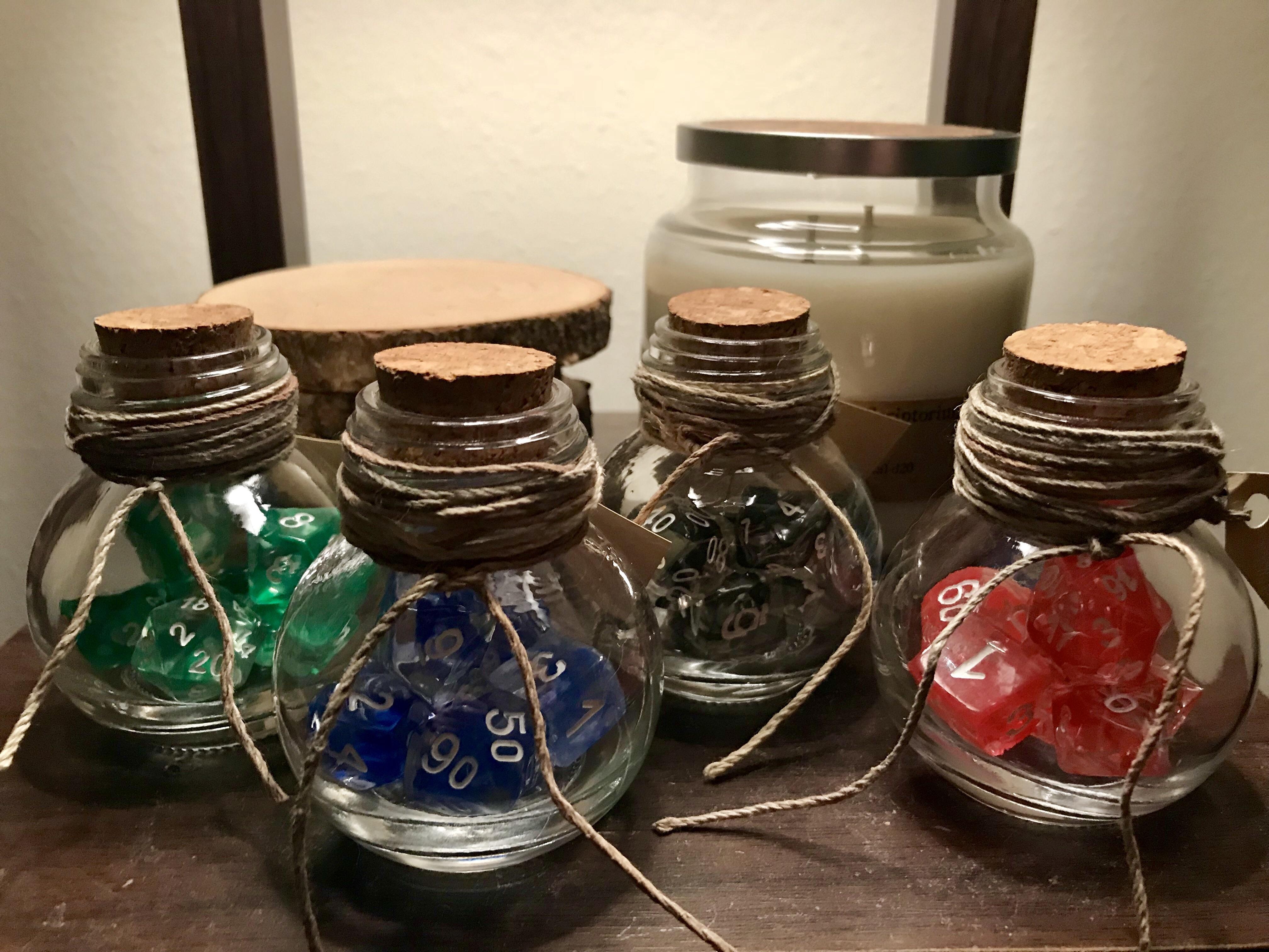 [OC] Dice Potions a cheap and easy craft/gift for all D&D lovers! DnD