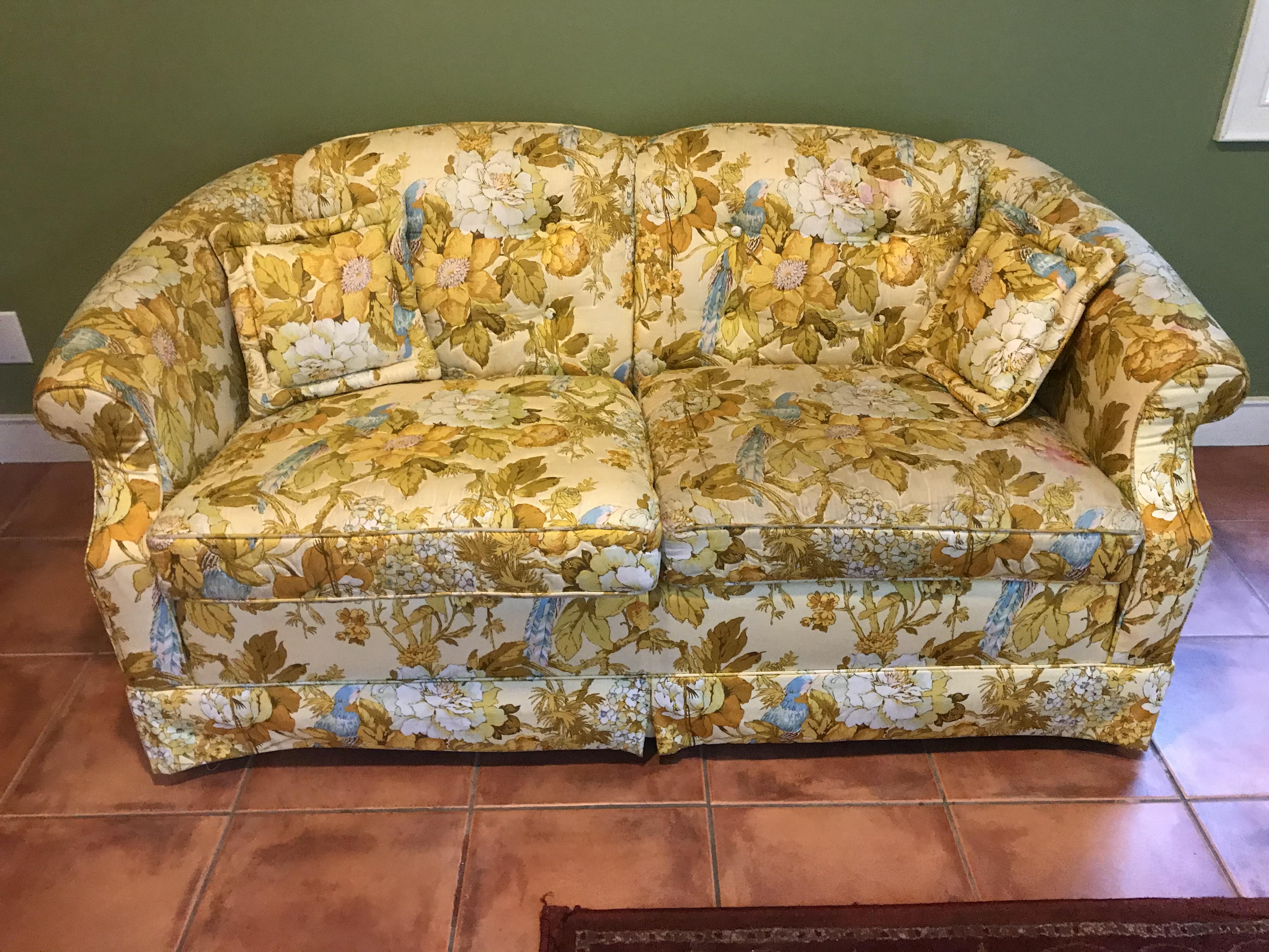 Love seat yellow