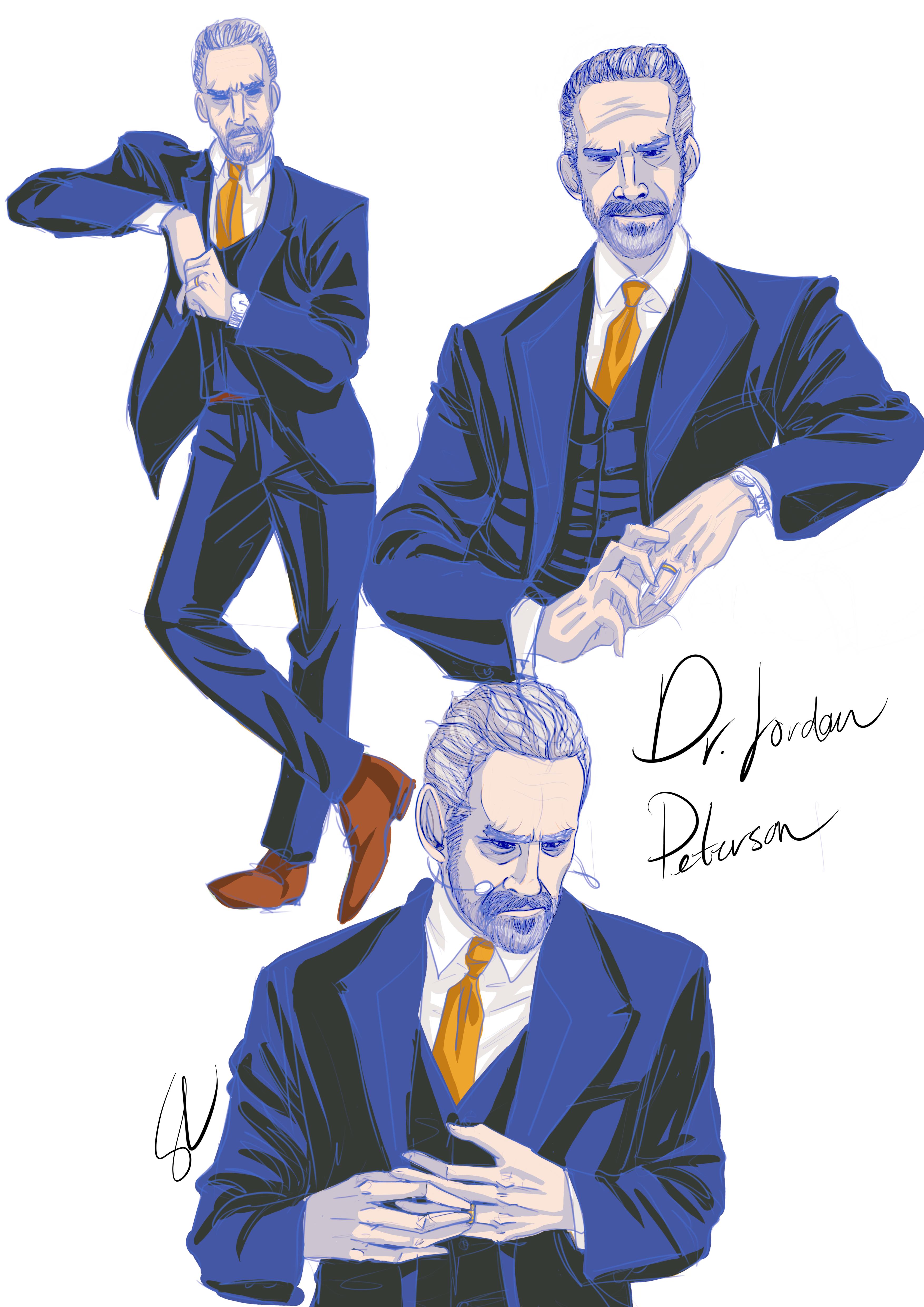 Some Jordan Peterson sketches. r/JordanPeterson