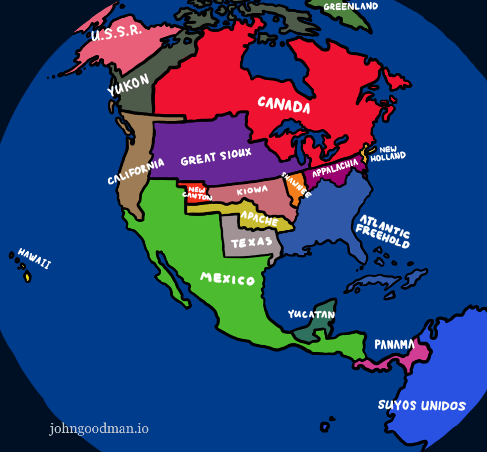 North America without the United States r/imaginarymaps