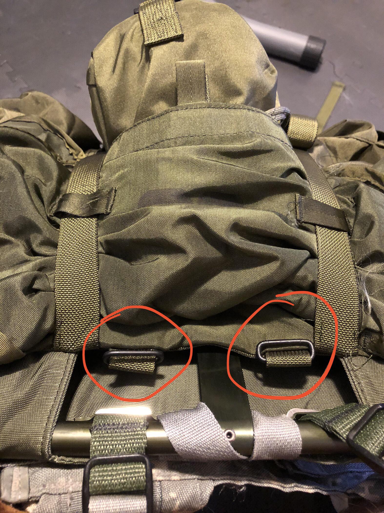 Are these 2 loops on top of medium ALICE pack weight bearing enough to