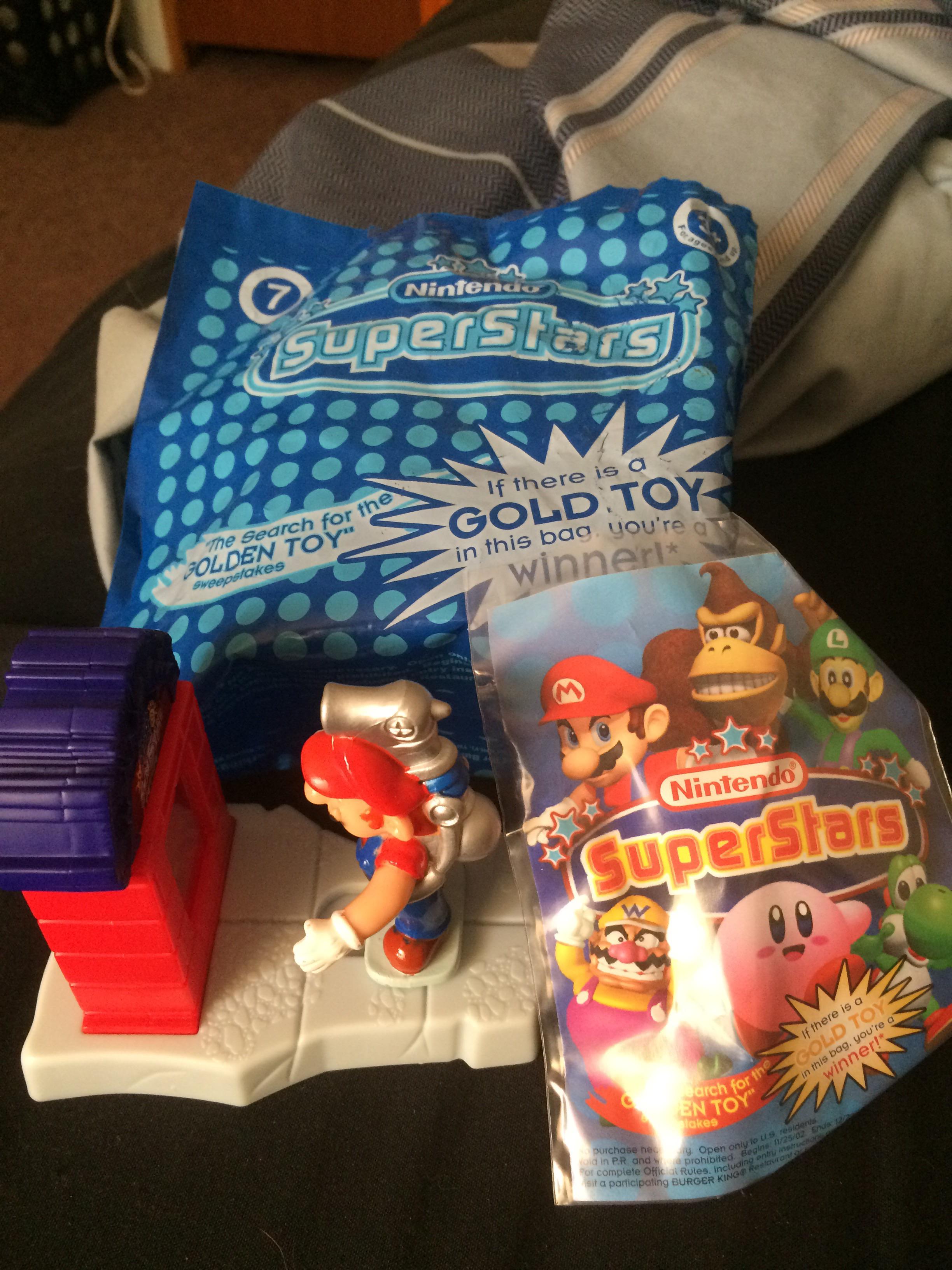 Mario Sunshine Burger King toy I found in my closet. Fludd is