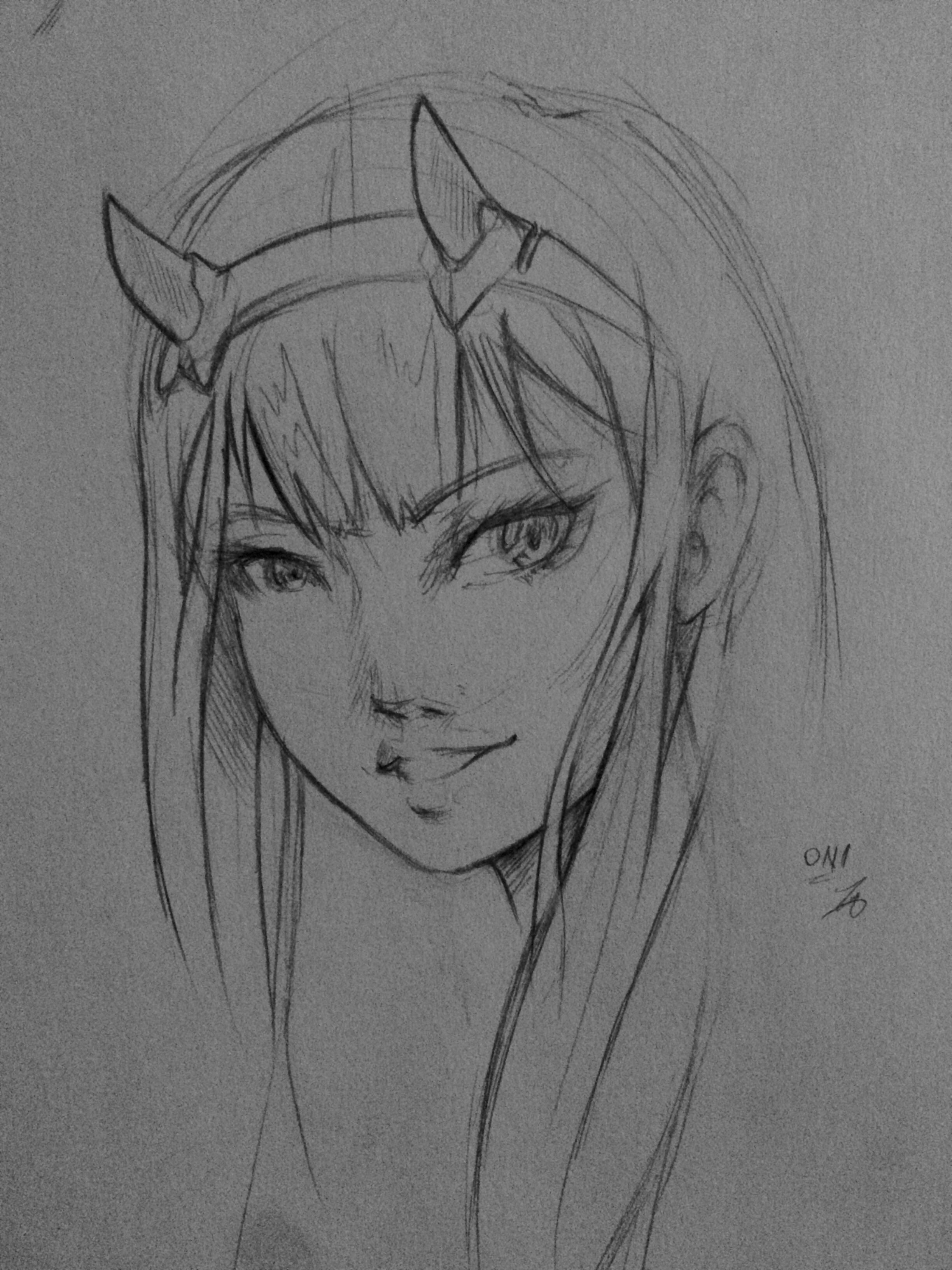 This show got me to pick up the pencil again. 002 inspired me. DarlingInTheFranxx