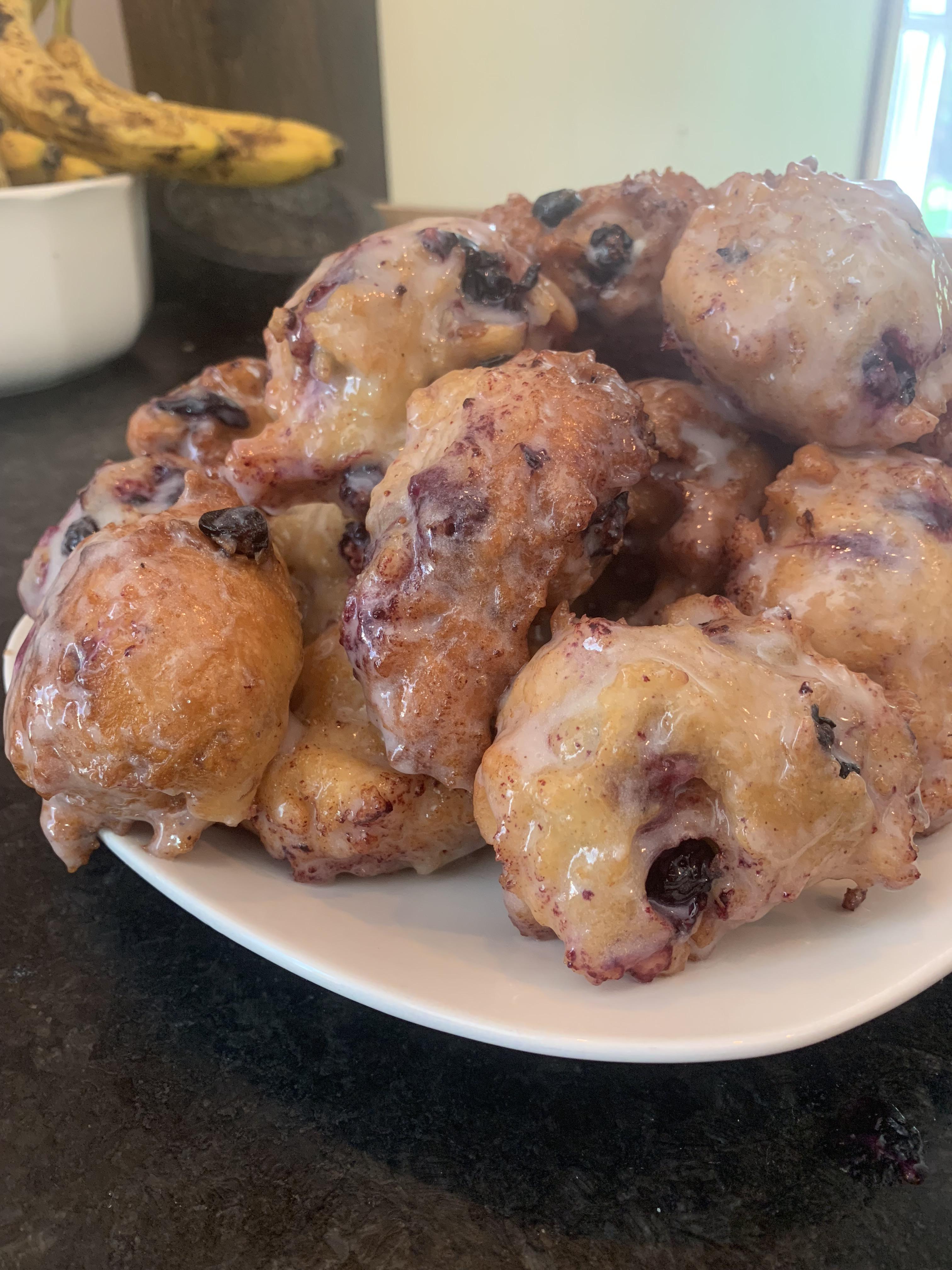Blueberry fritters r/Baking