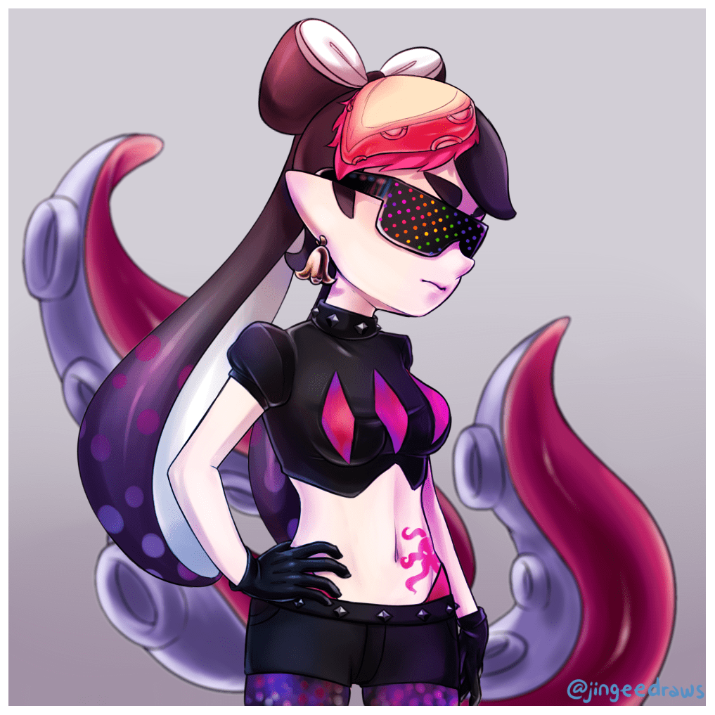 Octo Callie drawing (because she's so cool) splatoon