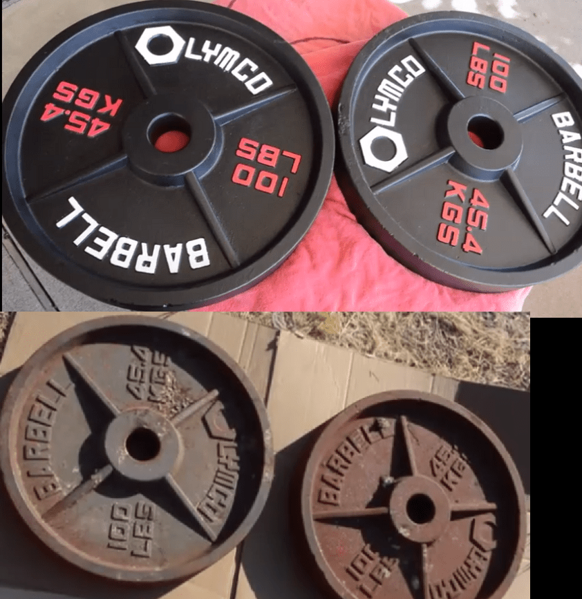 Refurbed some plates r/homegym