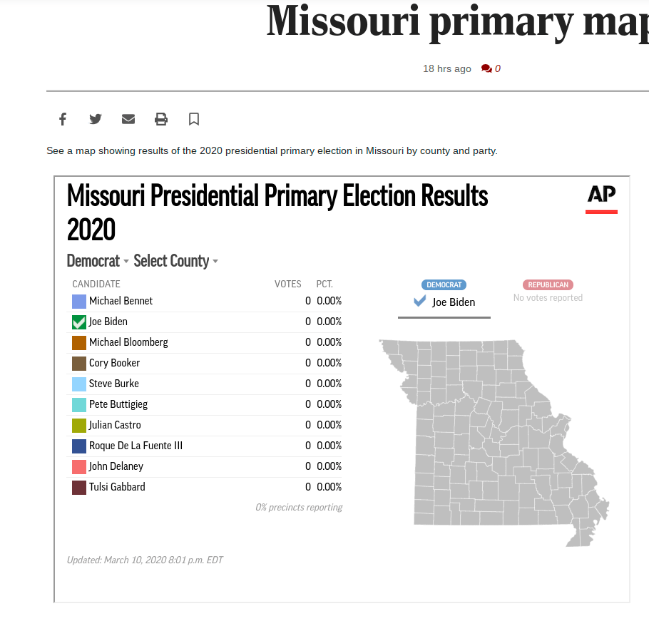 AP Left Off Bernie Sanders in Missouri Results r/StLouis