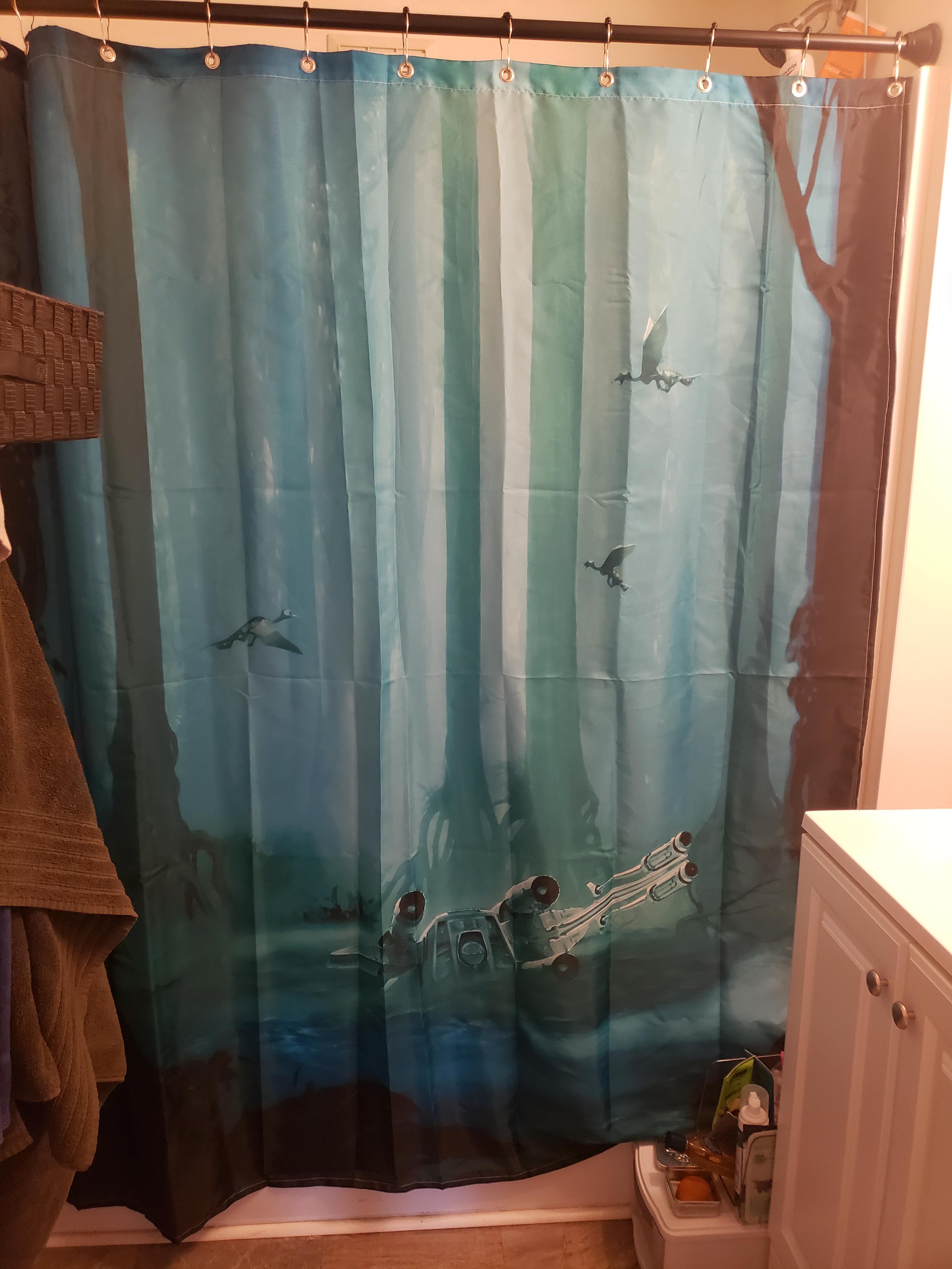 Pretty excited about my new shower curtain. r/StarWars
