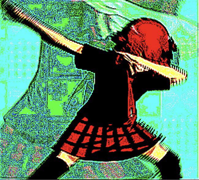 Deep fried satania dabbing animegirlsdabbing