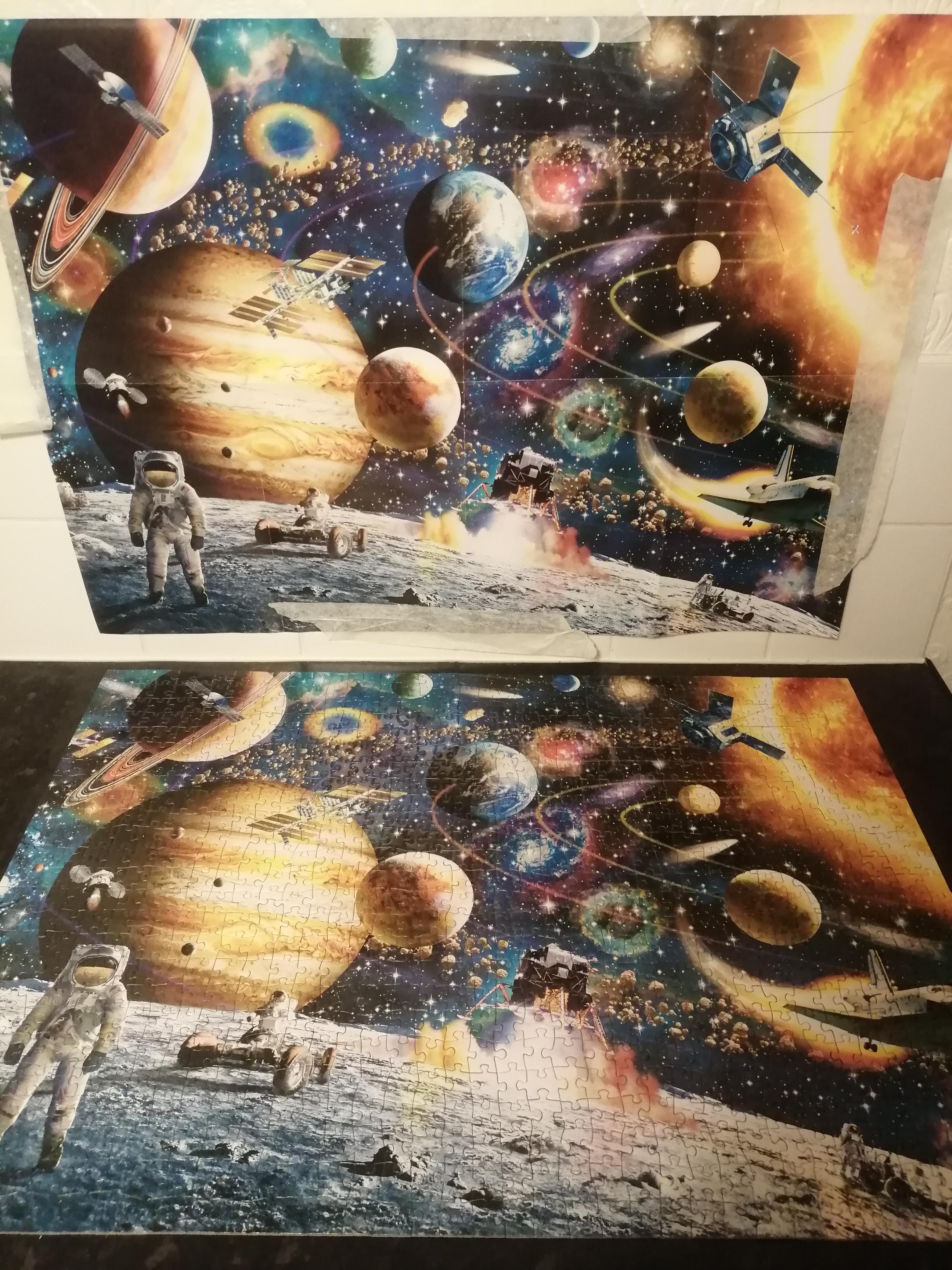1000 Piece Space Puzzle from Amazon r/Jigsawpuzzles