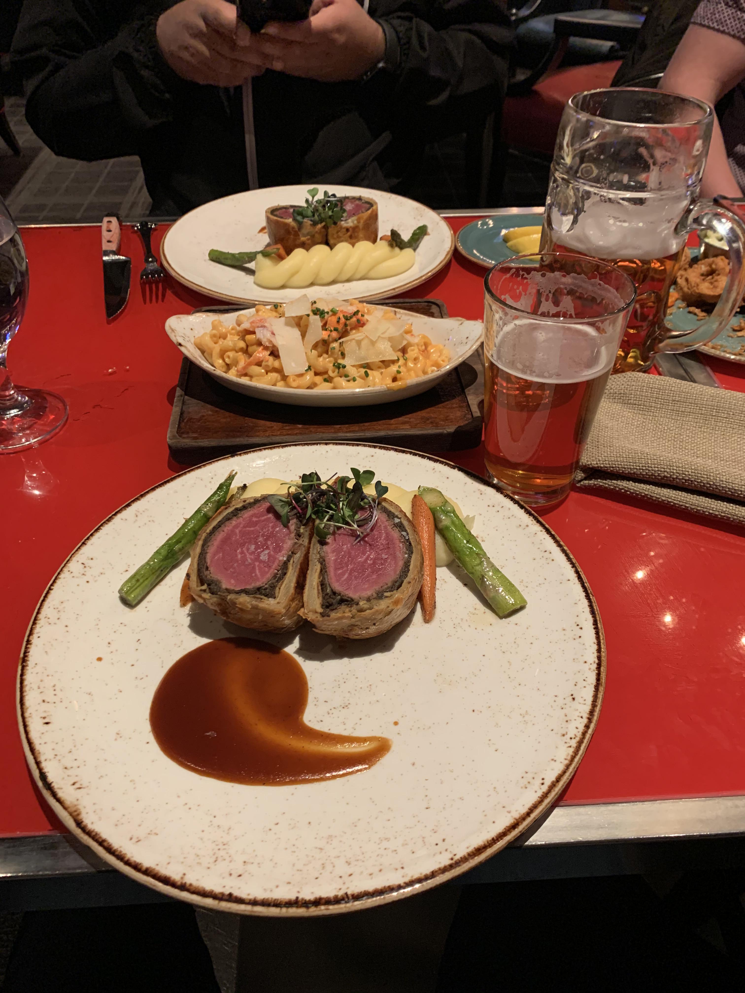 Beef Wellington at Gordon Ramsey’s Pub and Grill in Las