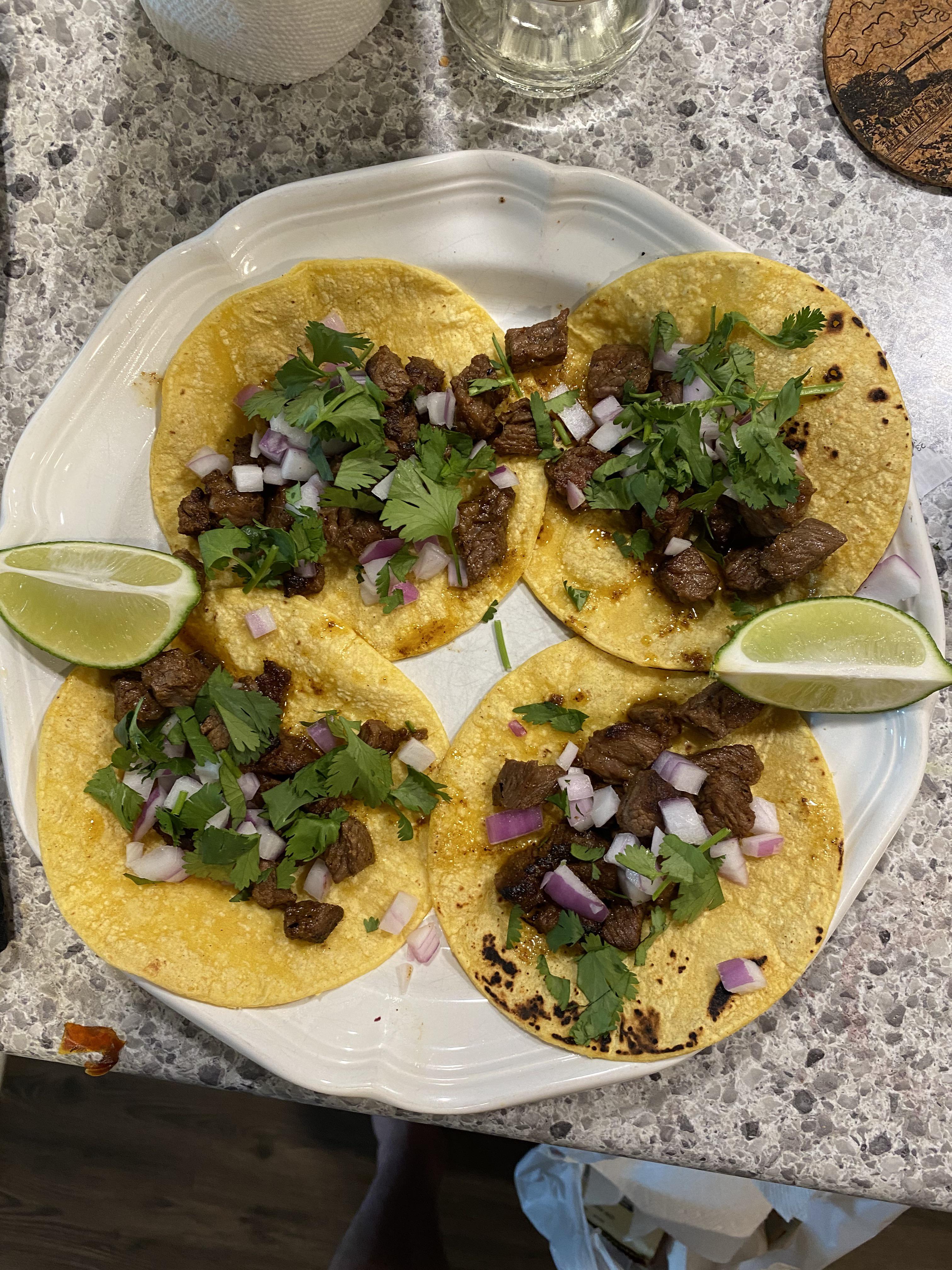 [homemade] Carne Asada street tacos r/food