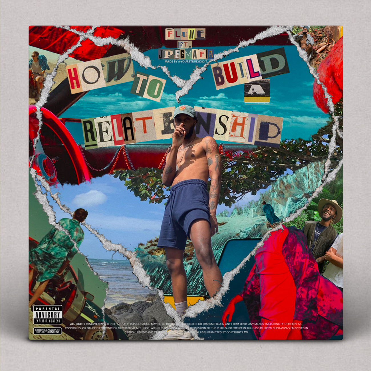 Flume x Jpegmafia How to Build a Relationship (art by