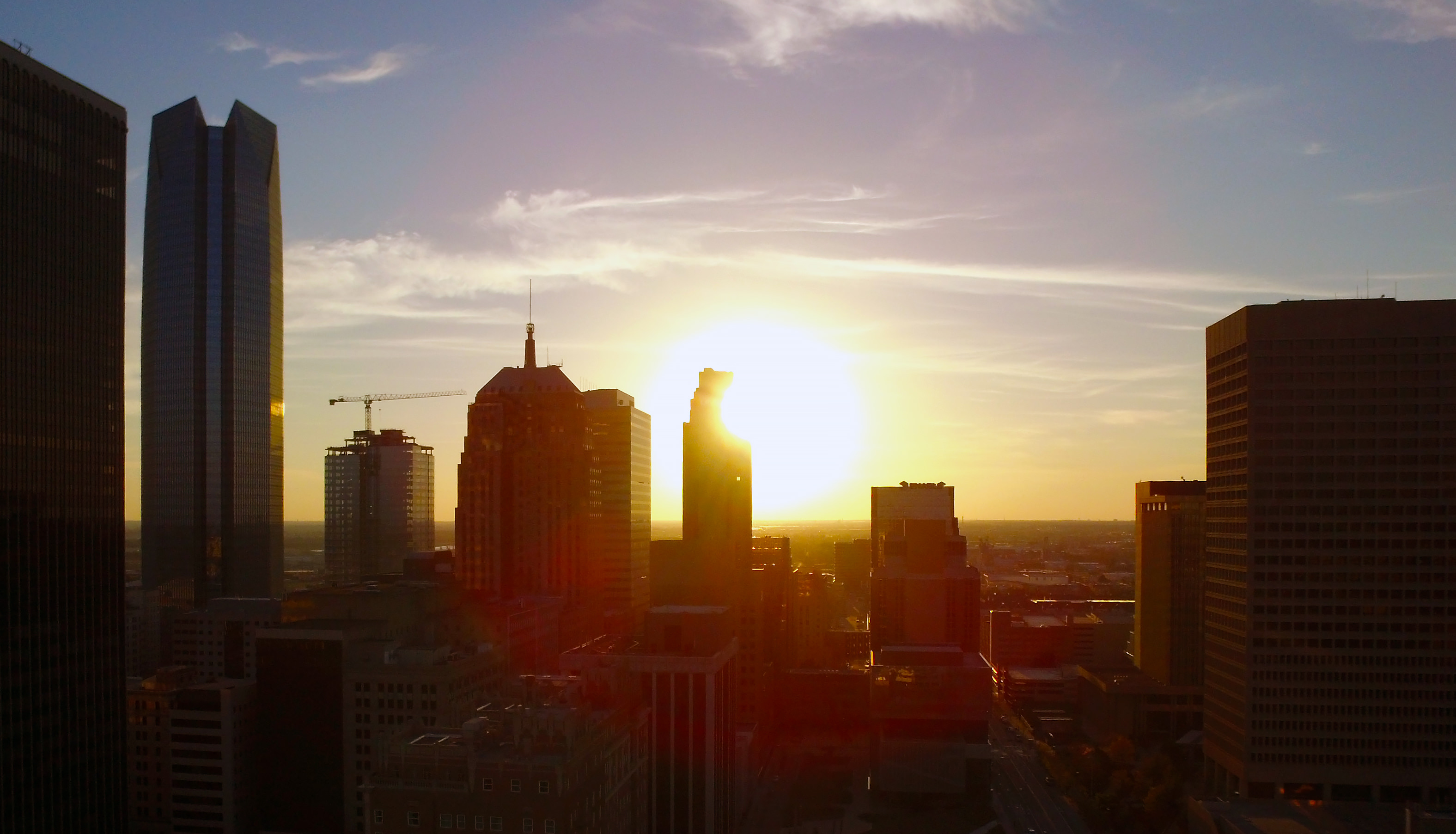 Sun setting on downtown OKC r/okc
