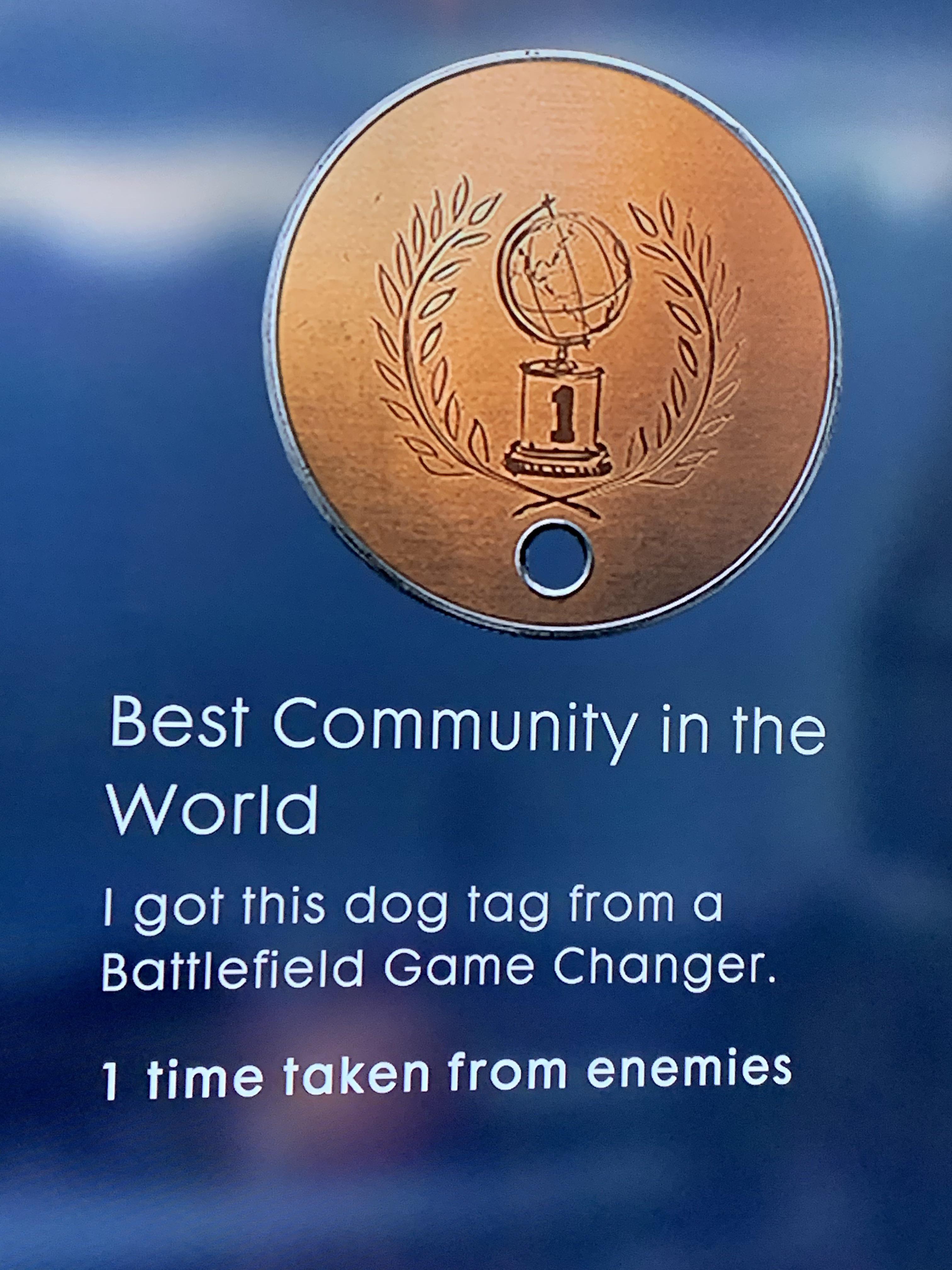 What does this Dog Tag mean? And who/ how many, game changers are there