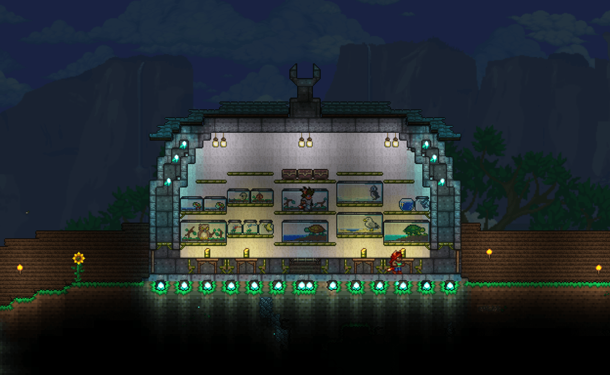 My Animal museum/zoo that I'm really proud of r/Terraria