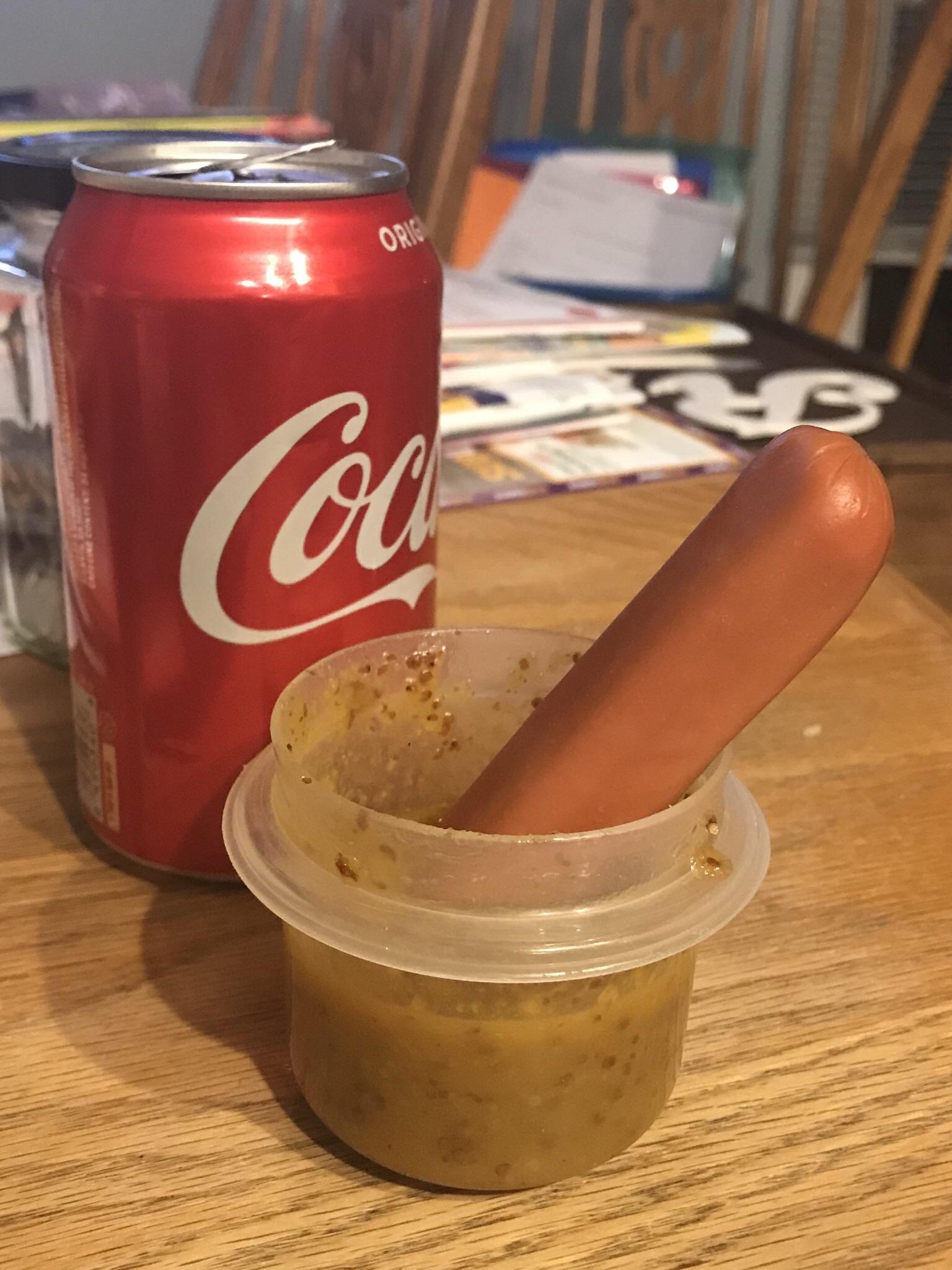 Beef and Pork Sausage served with a Whole Grain Honey Mustard Dressing