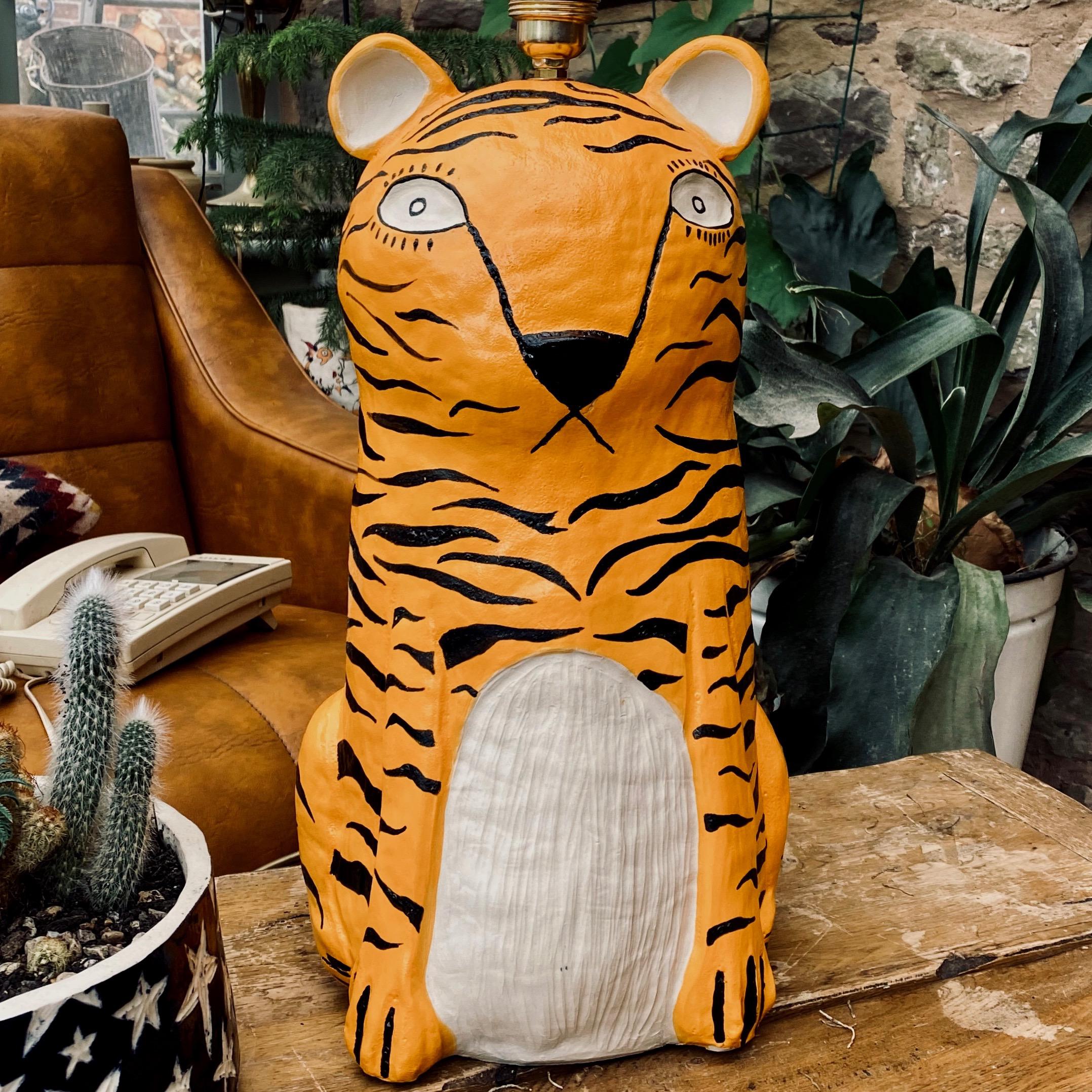 Hand built tiger lamp MK.II to shade or not to shade that is the