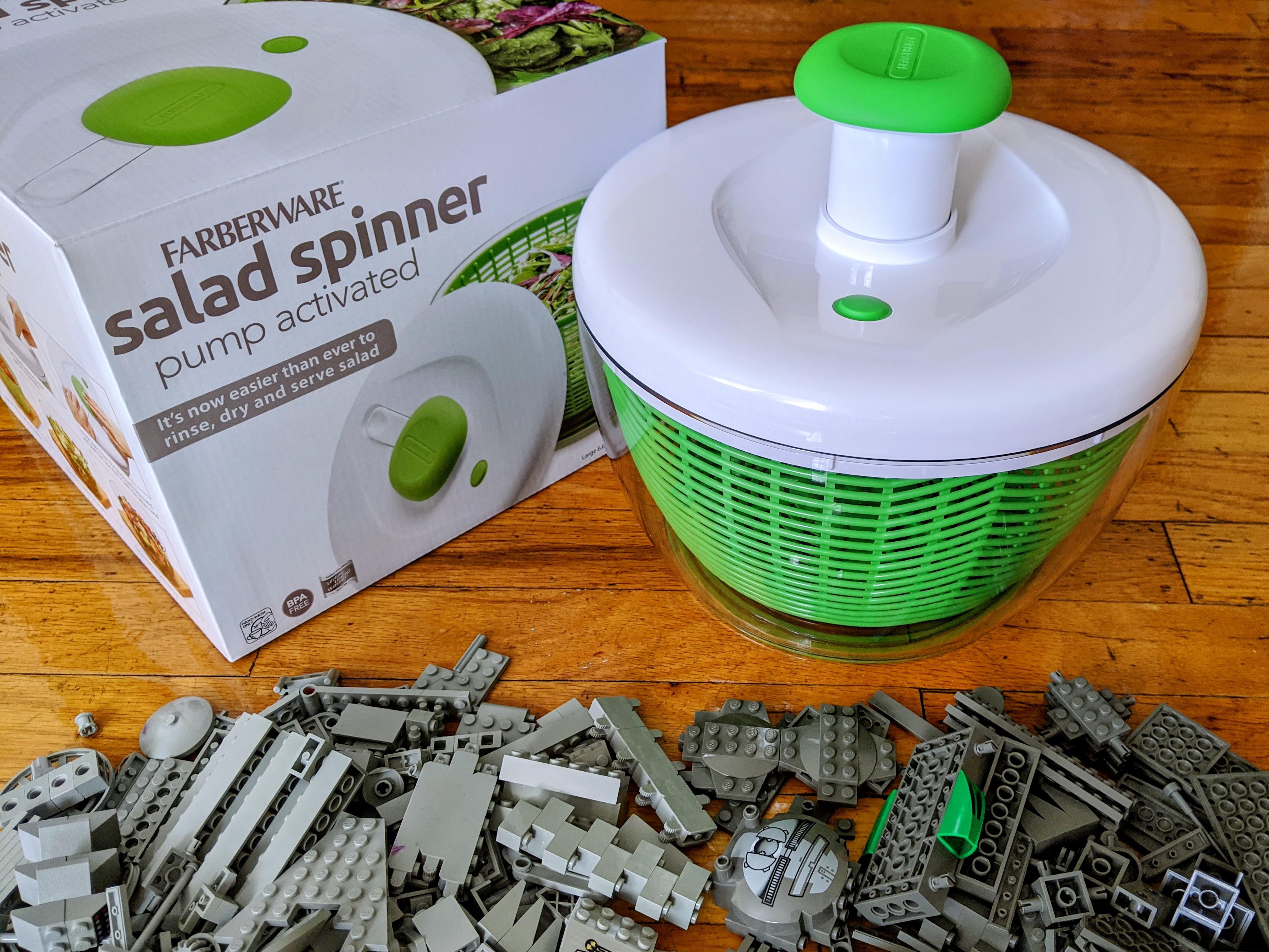 My salad spinner just arrived. After washing secondhand pieces, it