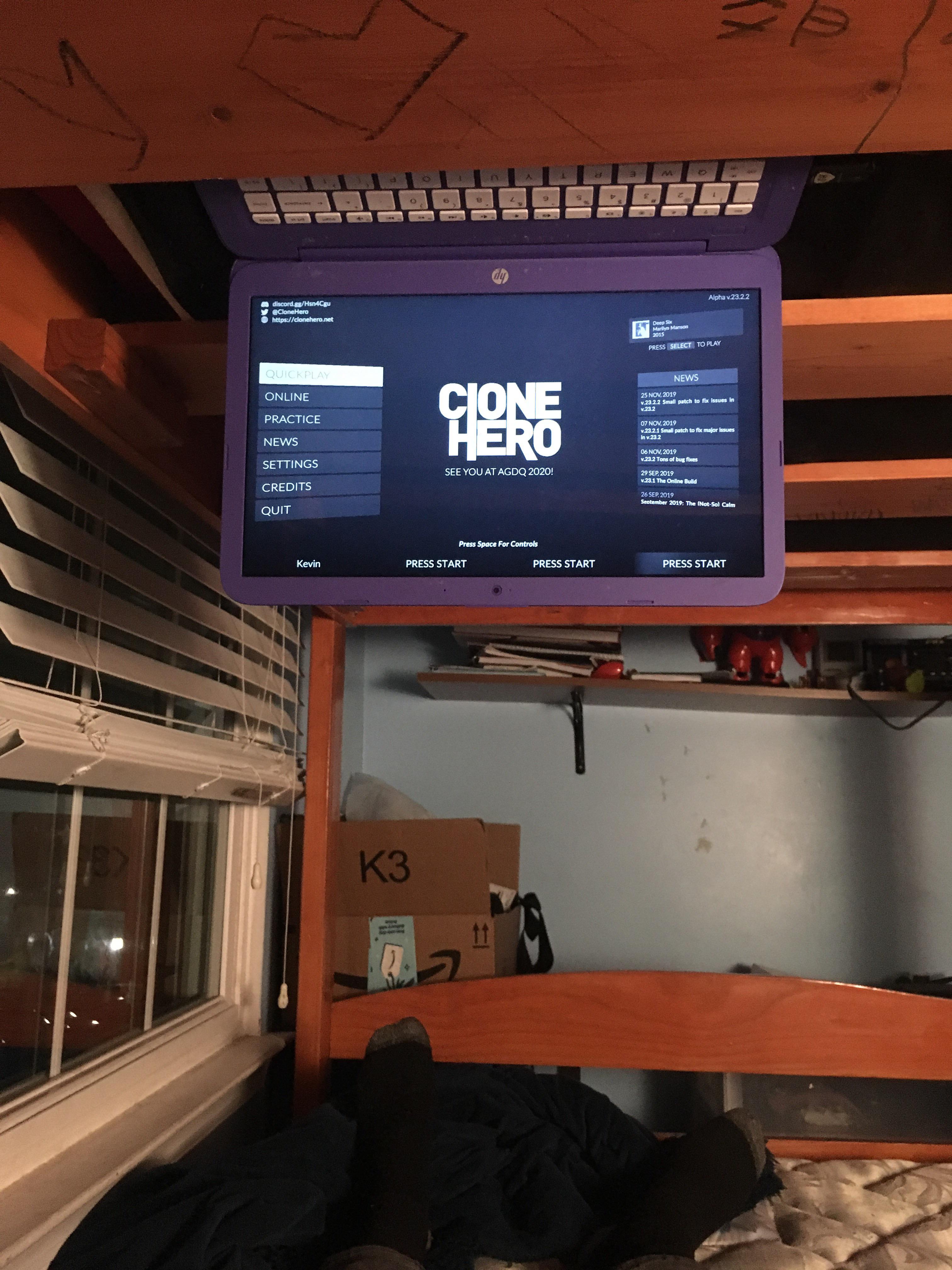 I Flipped The Display Of My Laptop Upside Down And Placed It On One Of