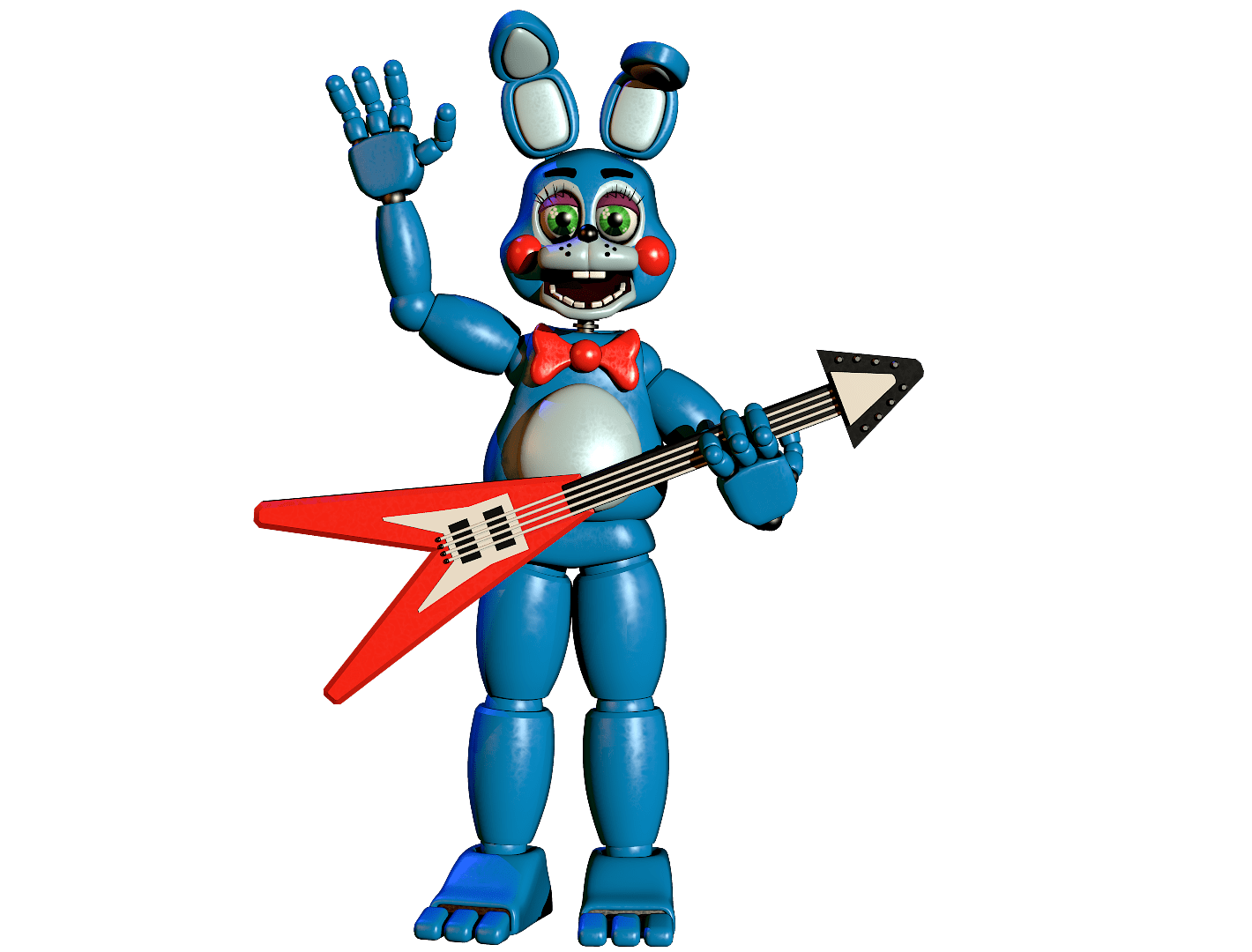 Toy Bonnie model v1 r/fivenightsatfreddys