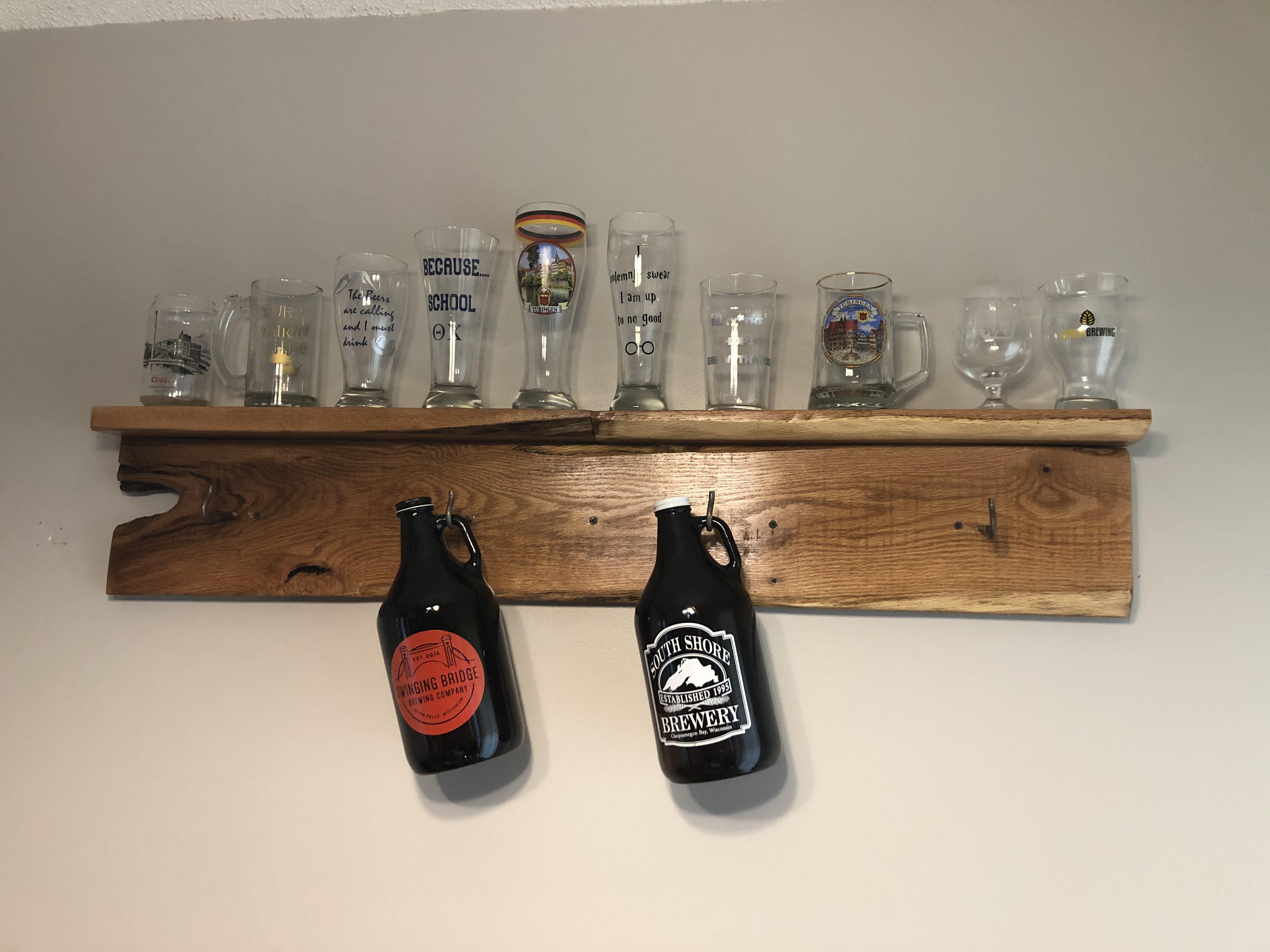 Growler/Beer shelf r/woodworking