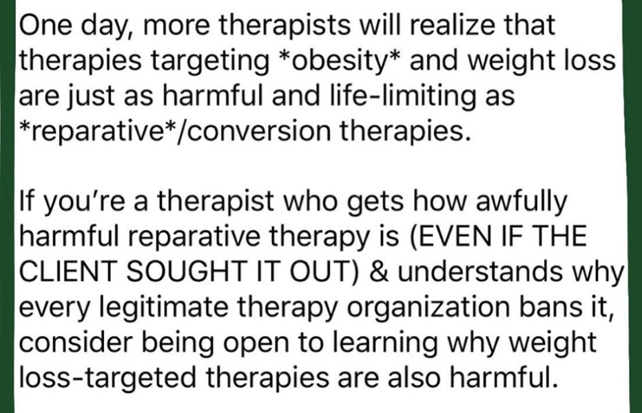 weight loss=conversion therapy r/fatlogic