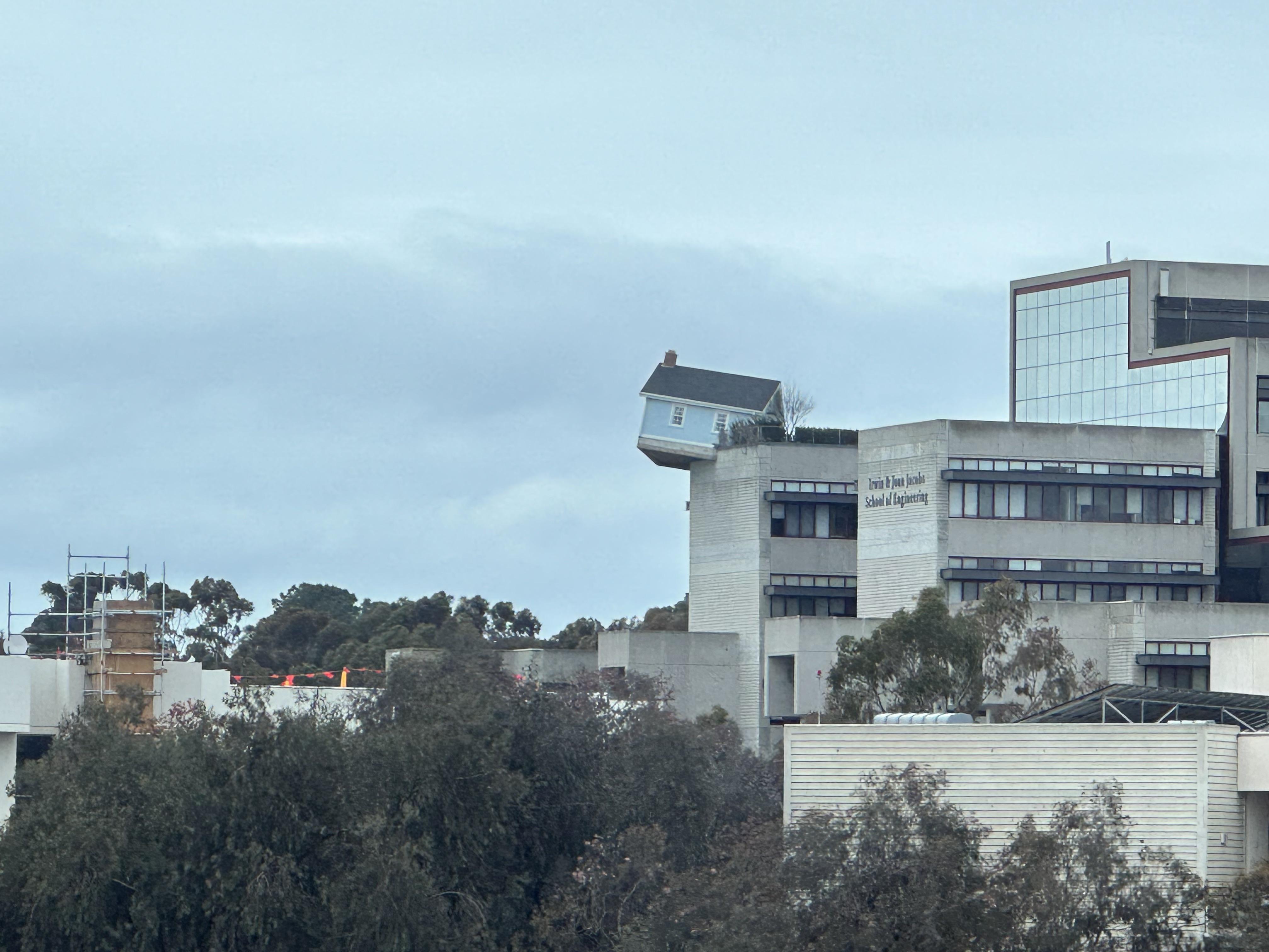 Noticed there is a house hanging off the side of the engineering