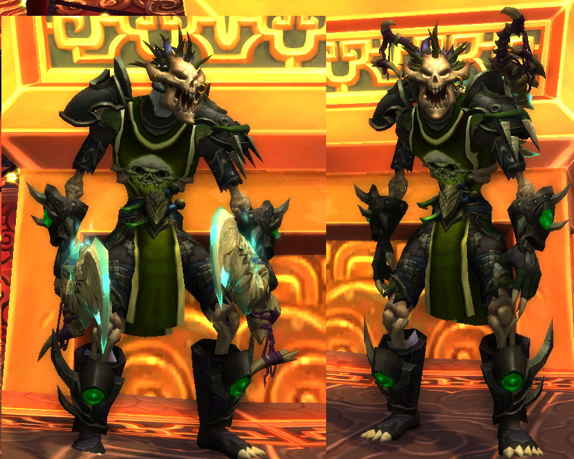 [leather] green spiky rogue Transmogrification