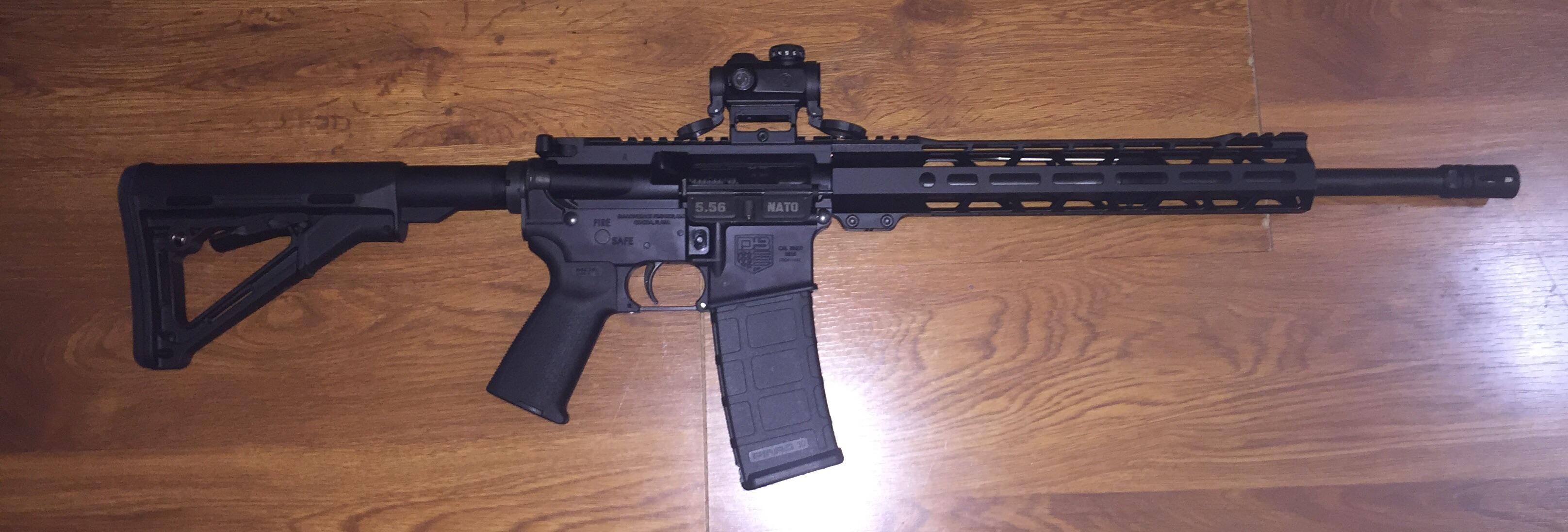 Finally bought a gun. Diamondback DB15. M Lok free float handguard, 16