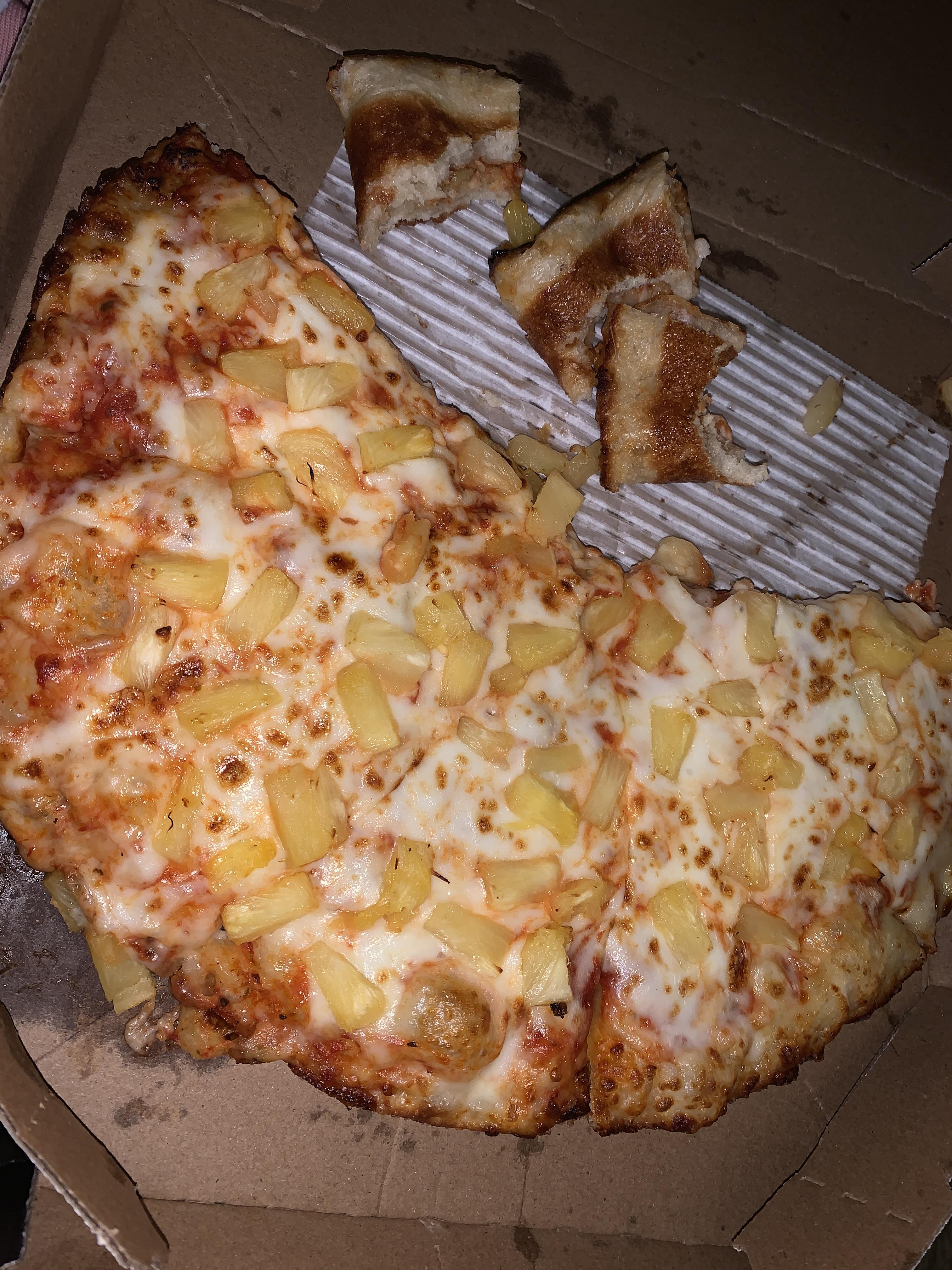 why does dominos never fully cook their handmade pan pizzas? no matter