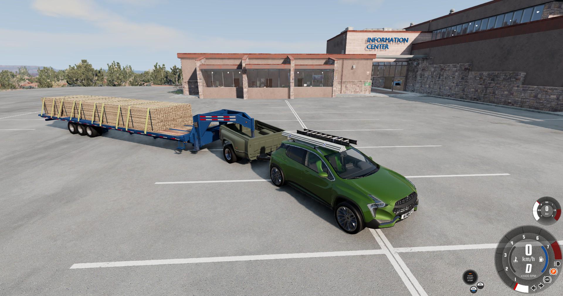 When you need to tow a gooseneck trailer but don't want to waste fuel