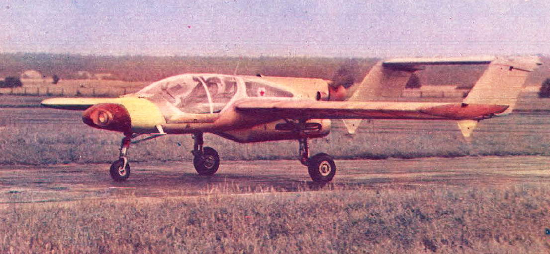 PZL M17, Polish twin boom pusher with tandem seating! 1 built, 1977