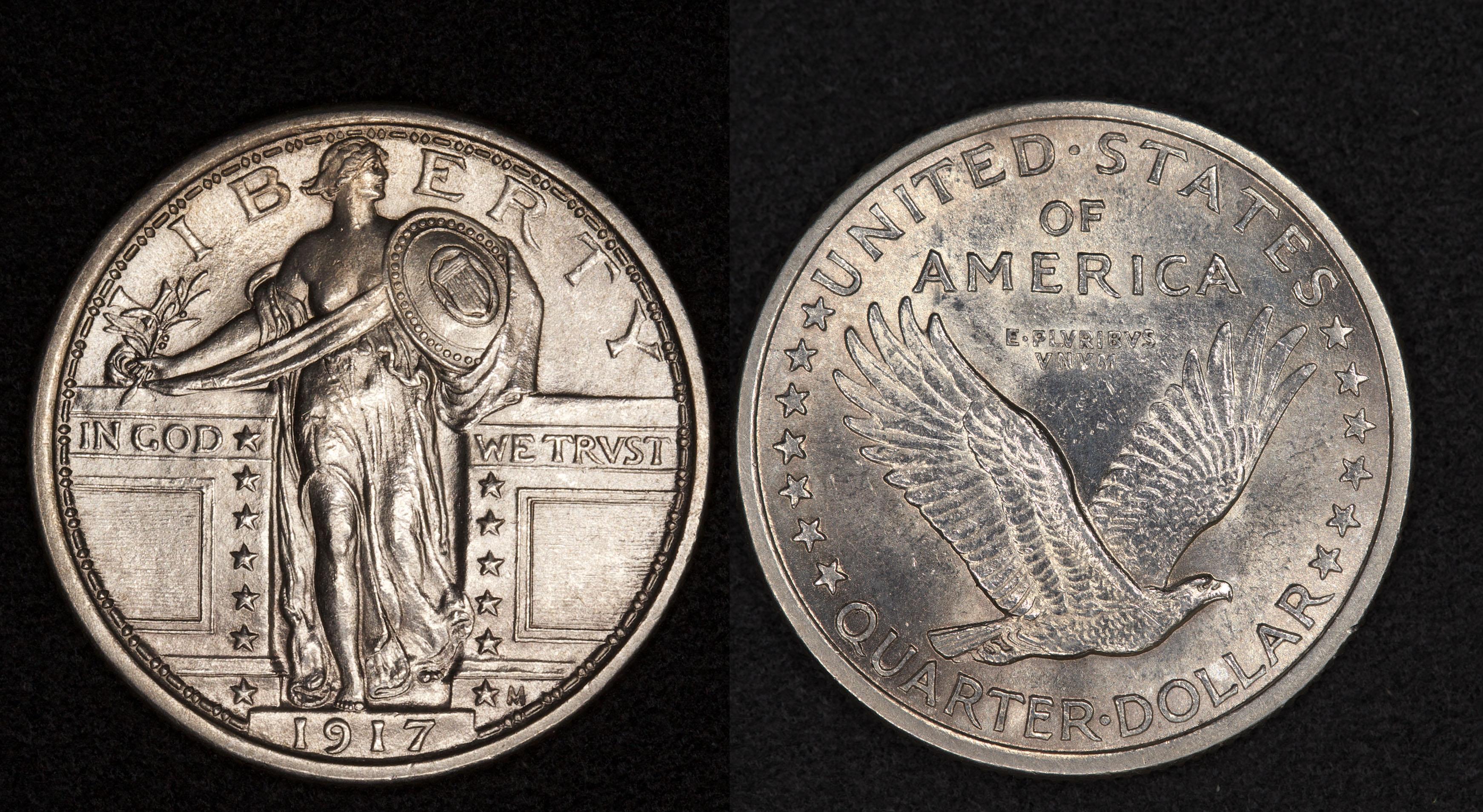 1917 Standing Liberty Quarter Type 1 FH. My first grading submission