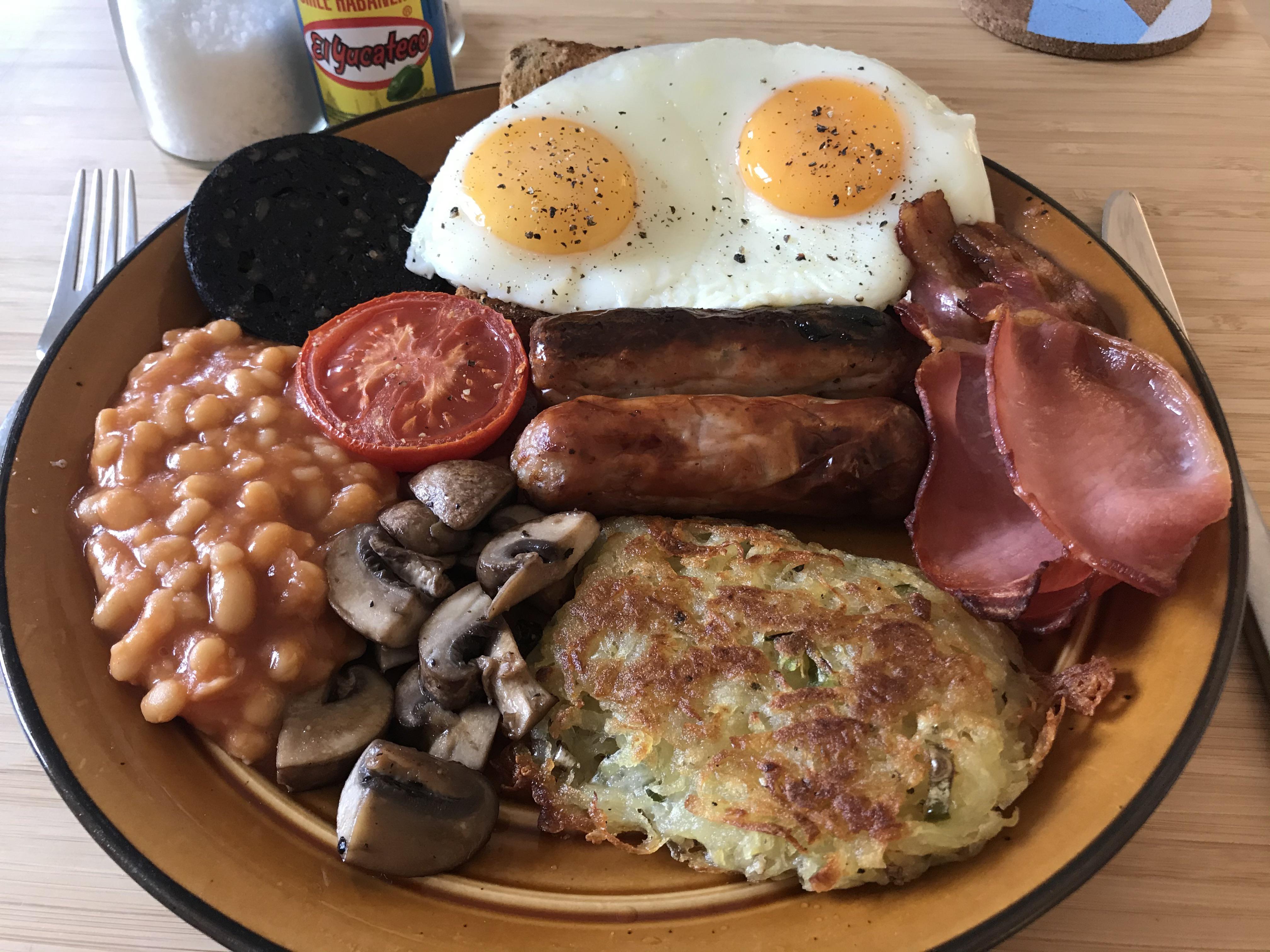 [Homemade] Full English Breakfast r/food