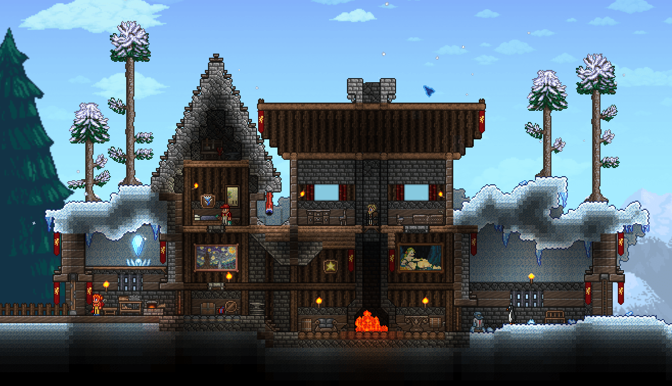 House for the snow Pylon r/Terraria