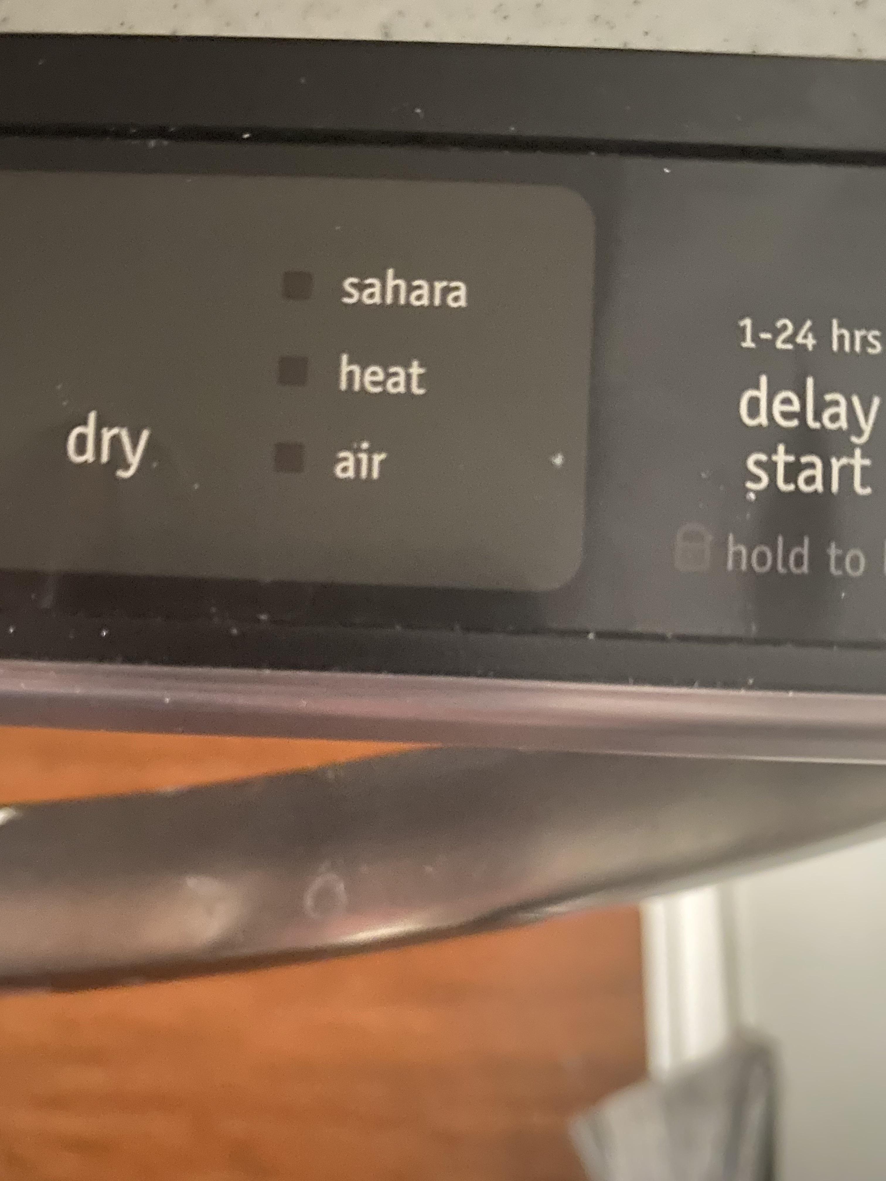 My dishwasher has a ‘Sahara’ dry setting r/mildlyinteresting