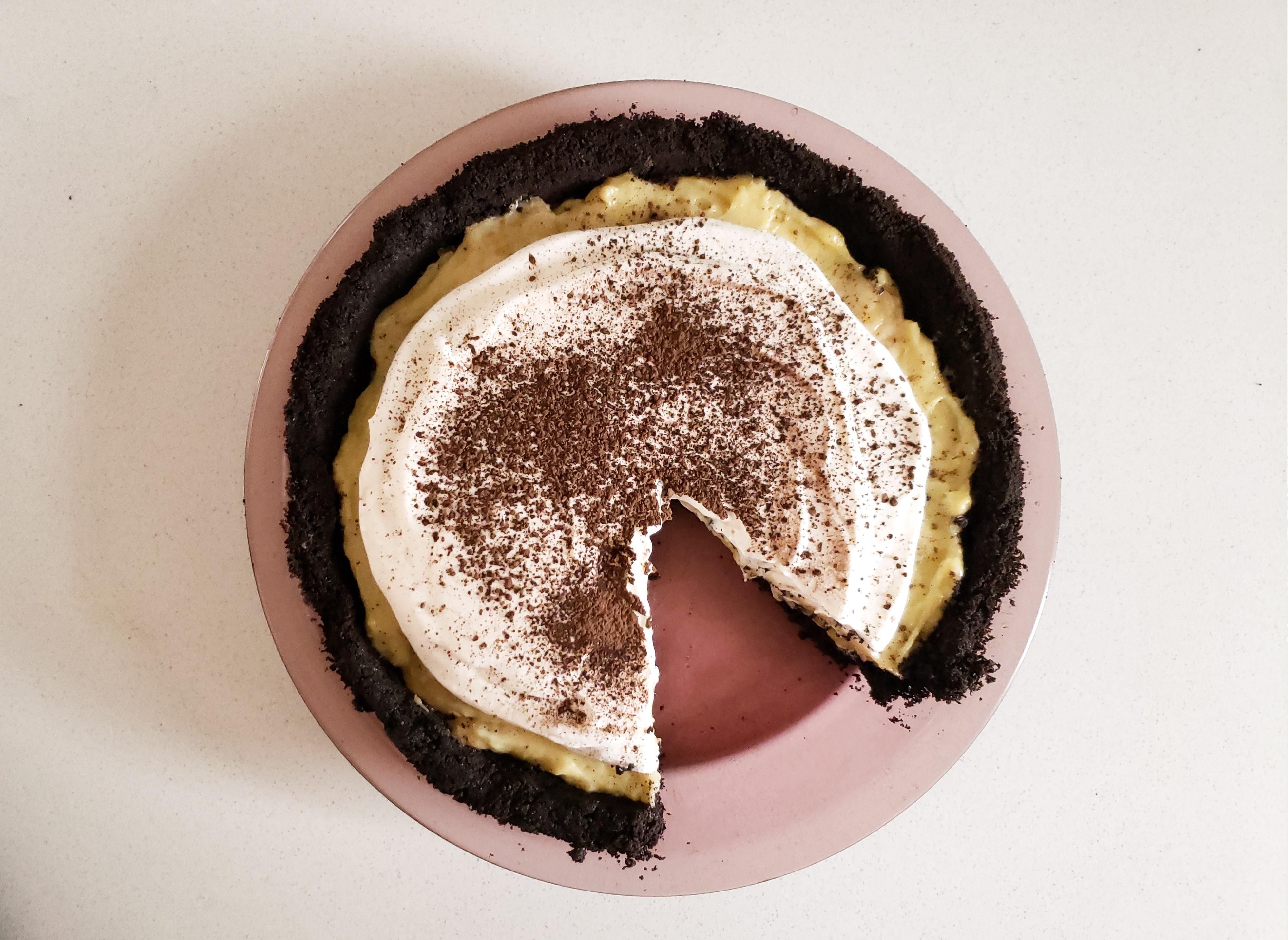 Made Momofuku Milk Bar's banana cream pie with fermented bananas! r