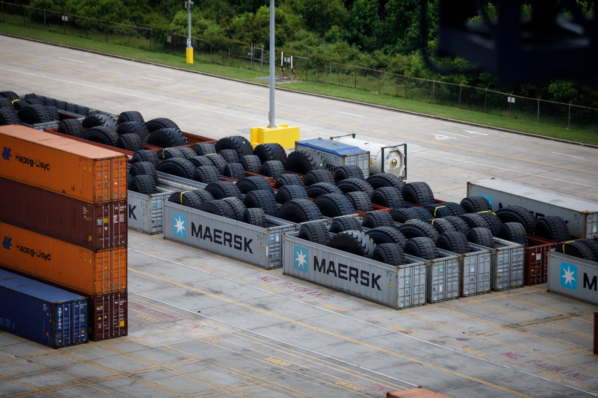Tires in containers r/pics