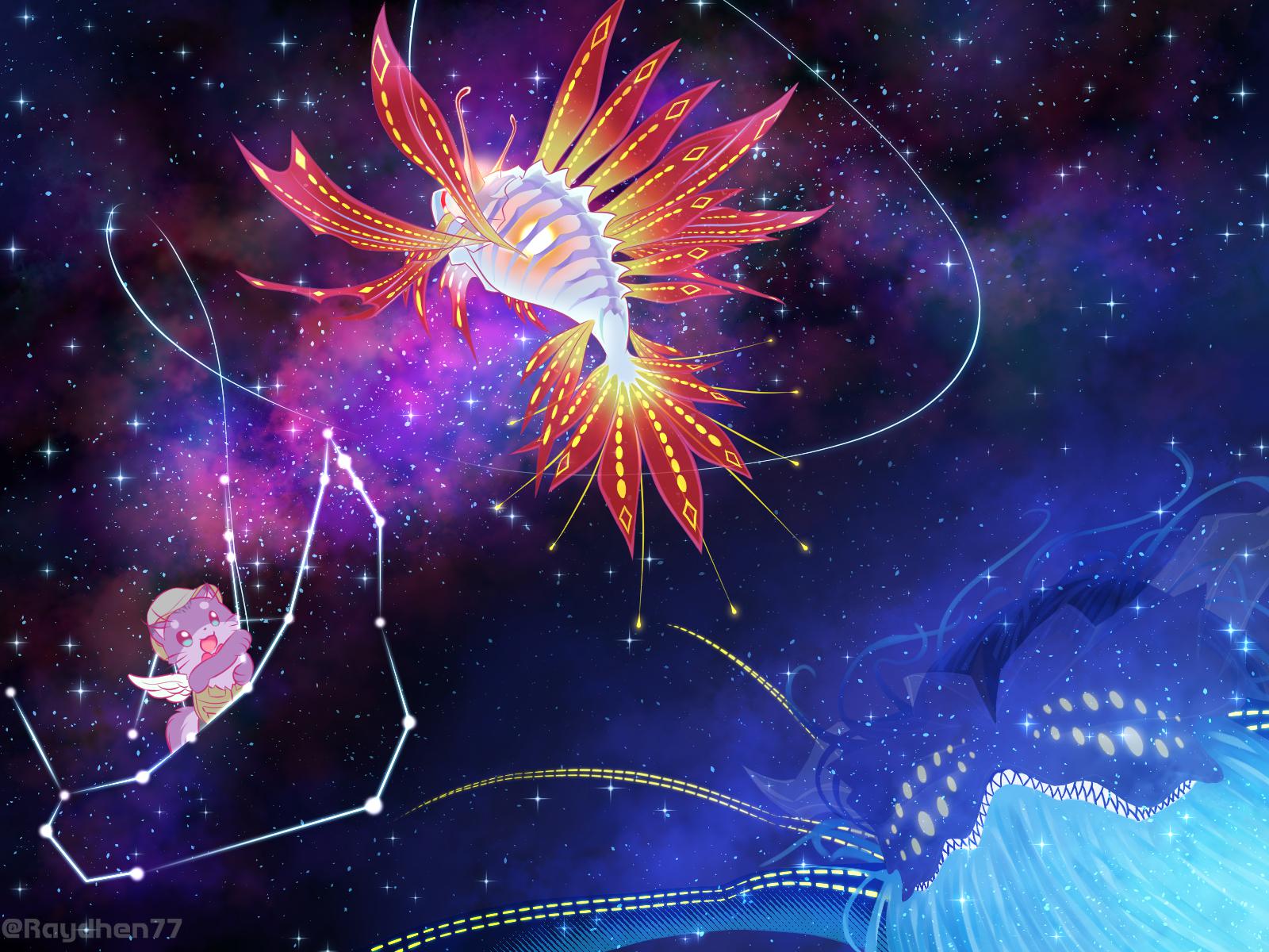 Meanwhile, at Argo Navis Constellation… [ Art by me ] | Elephant Rome