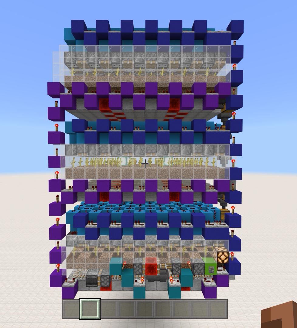 1Chunk Tower Melon/Pumpkin Farm r/redstone