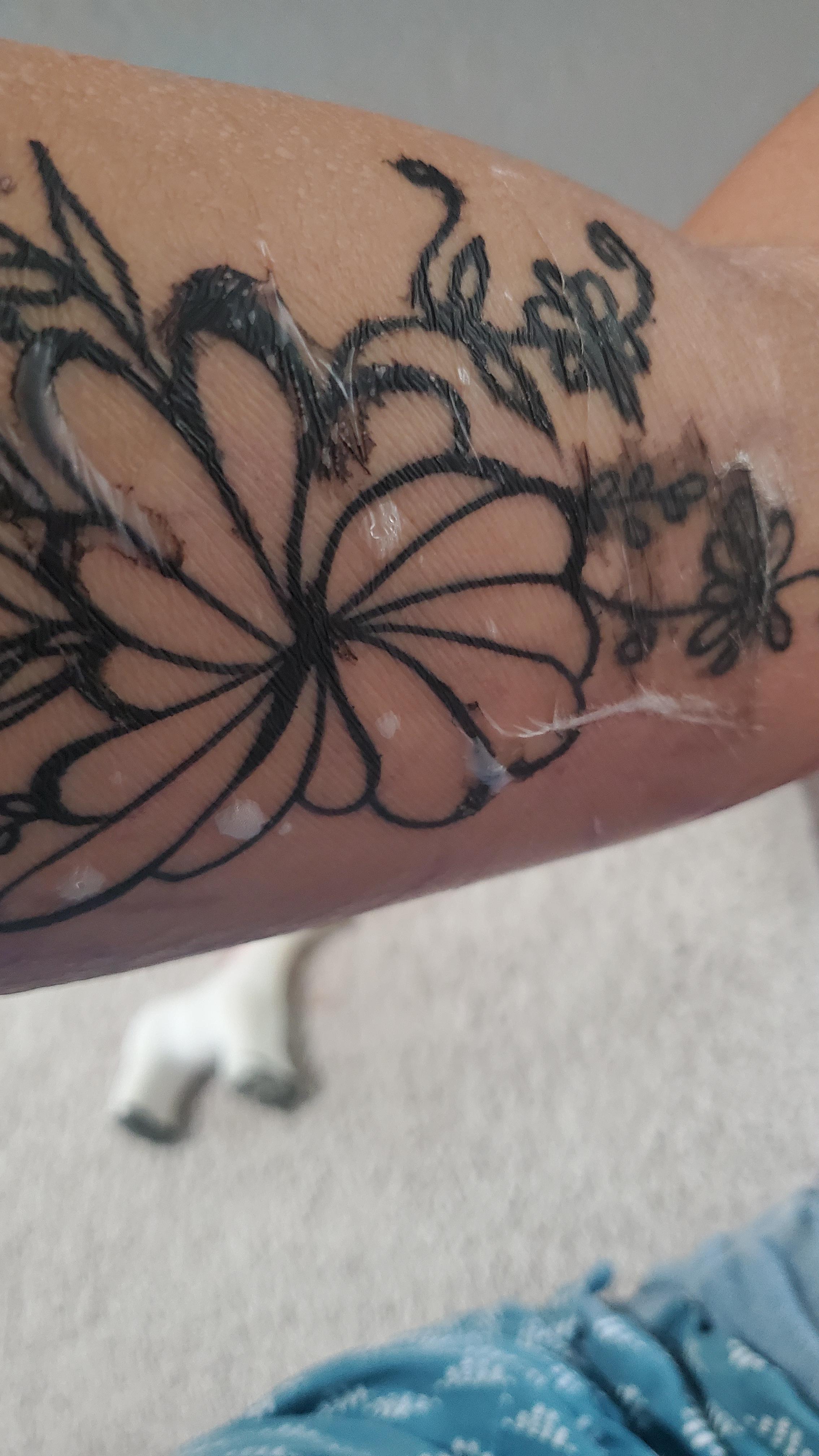 Got my first tattoo two days ago. It's hot here and I noticed moisture