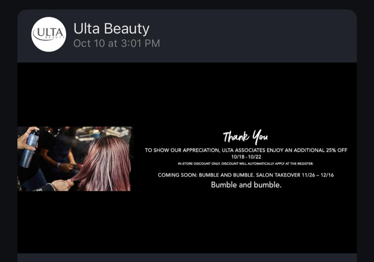 Discount r/Ulta