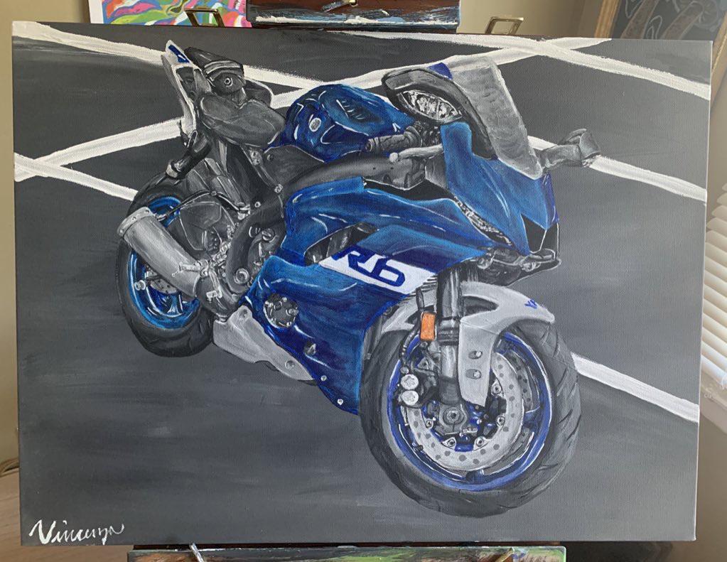 Painting I recently finished r/Yamaha